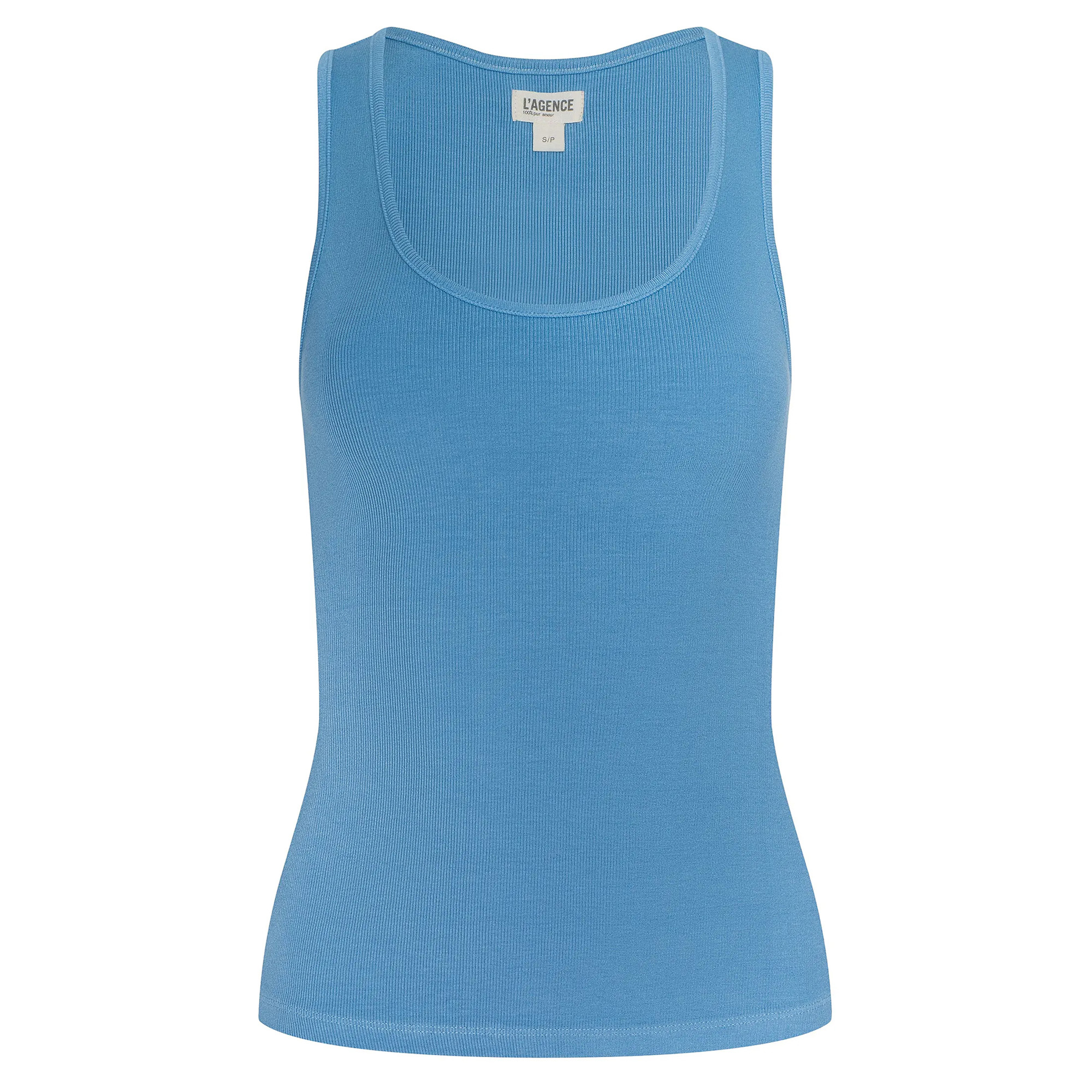 Adira Scoop Neck Ribbed Knit Tank