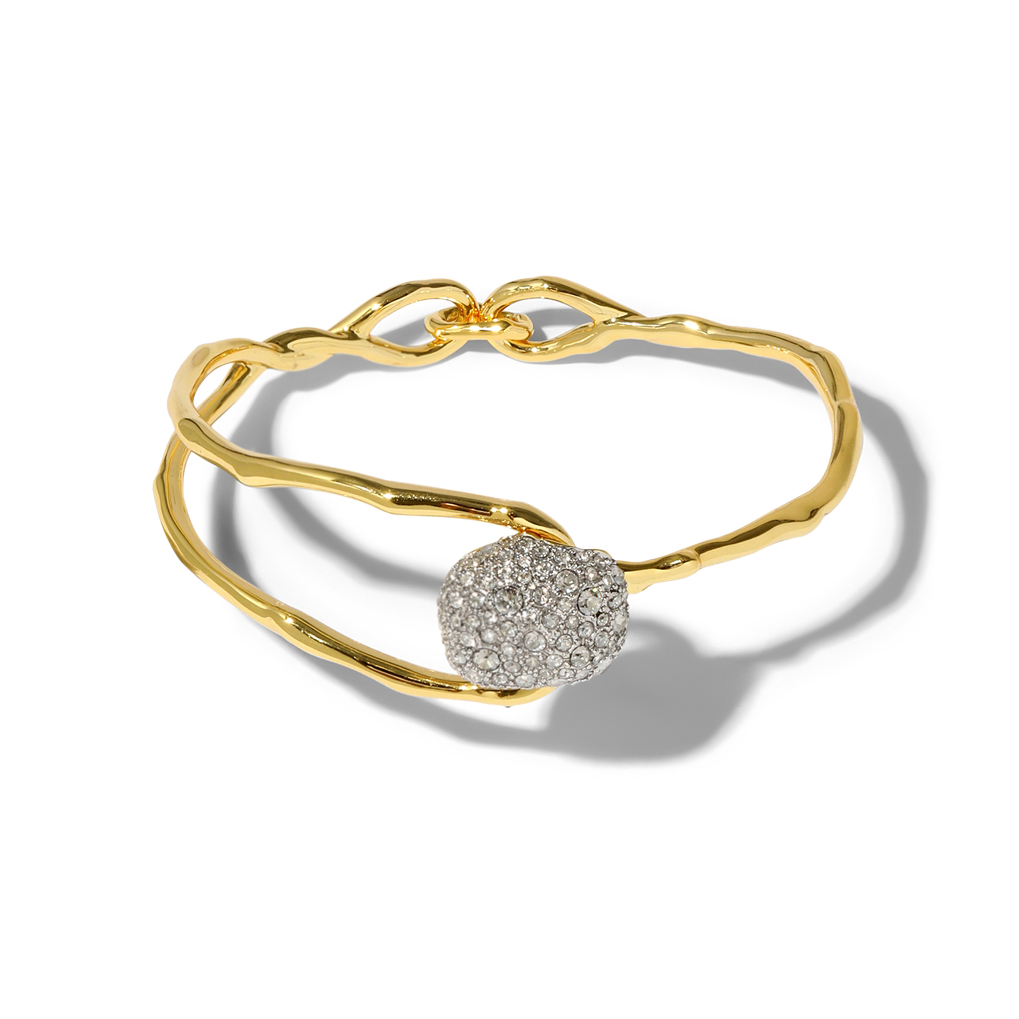 Sonales Crystal Pebble Clasp Bracelet