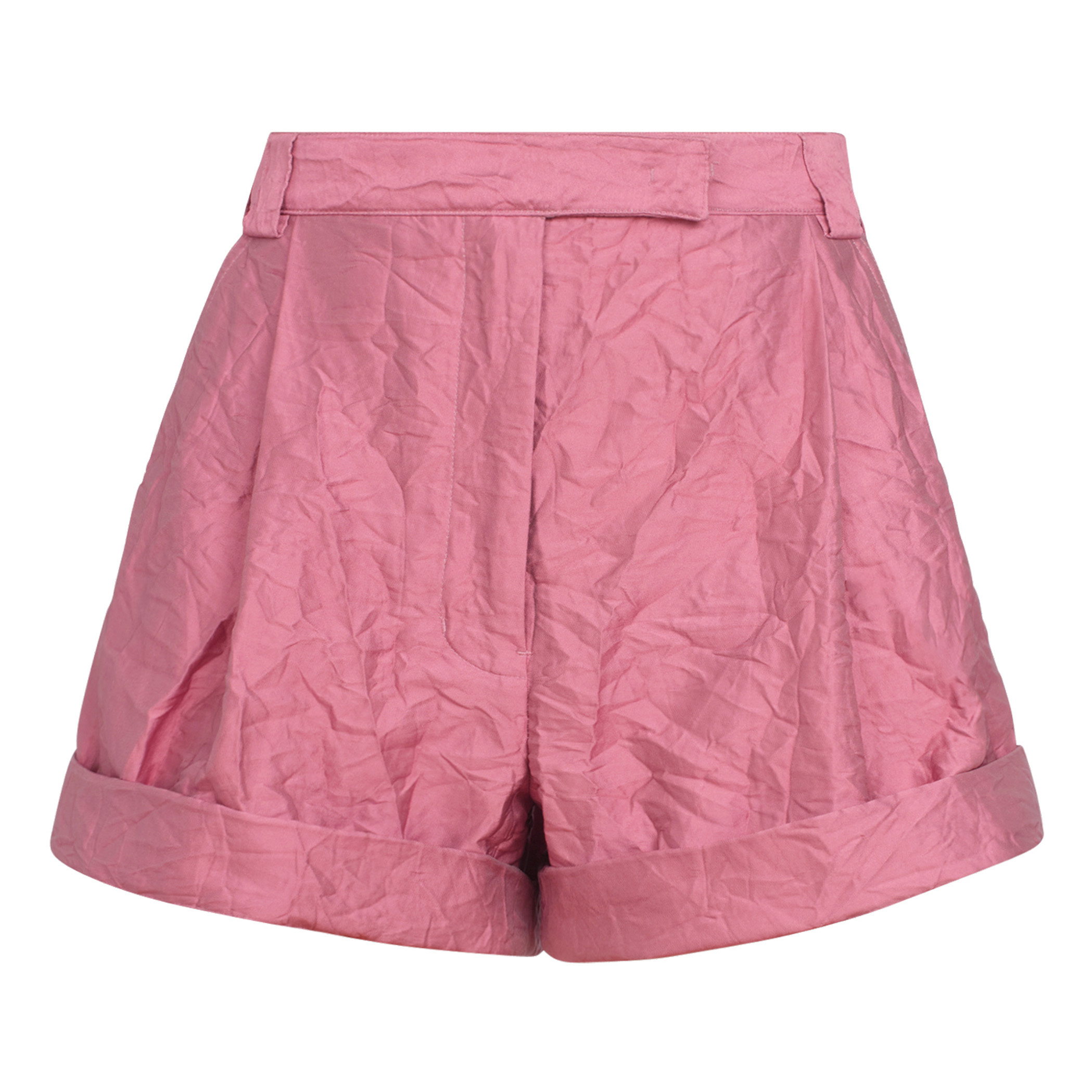 Joni High-Waisted Cuffed-Hem Shorts