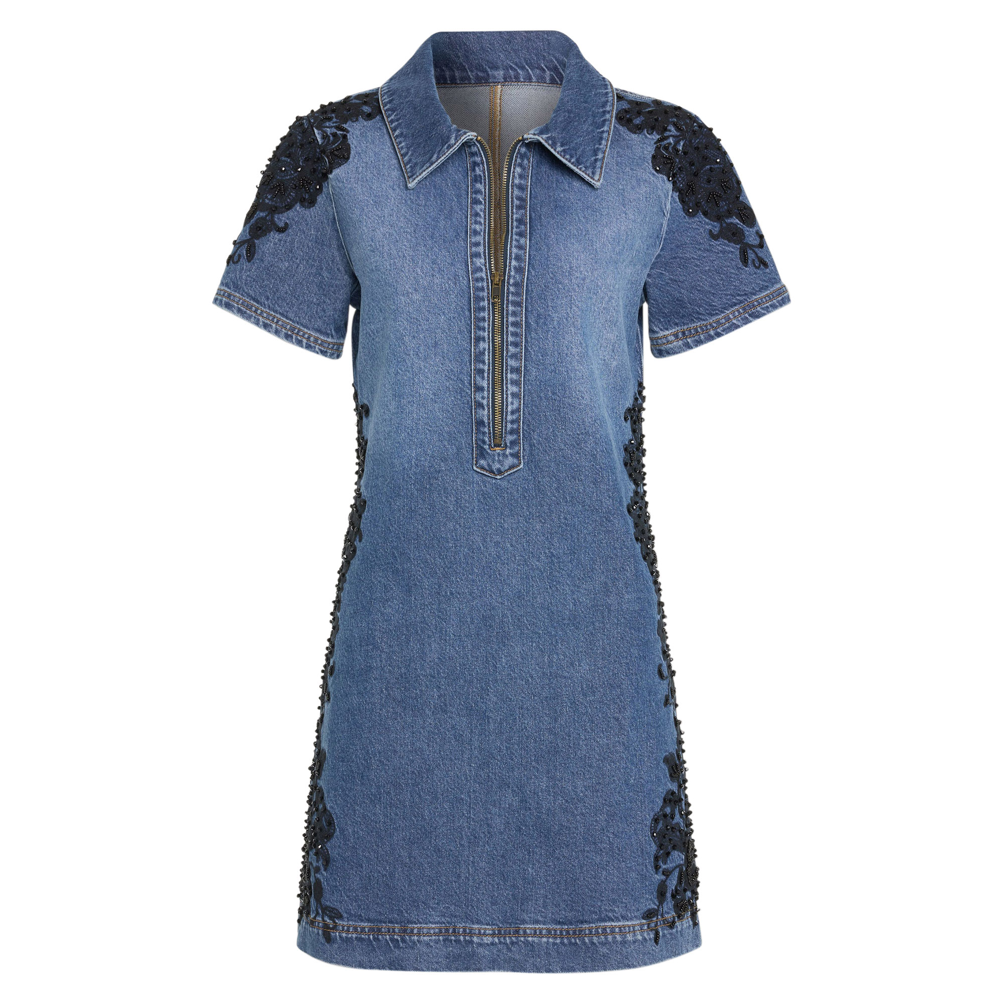 Parker Embellished Denim Mini Dress