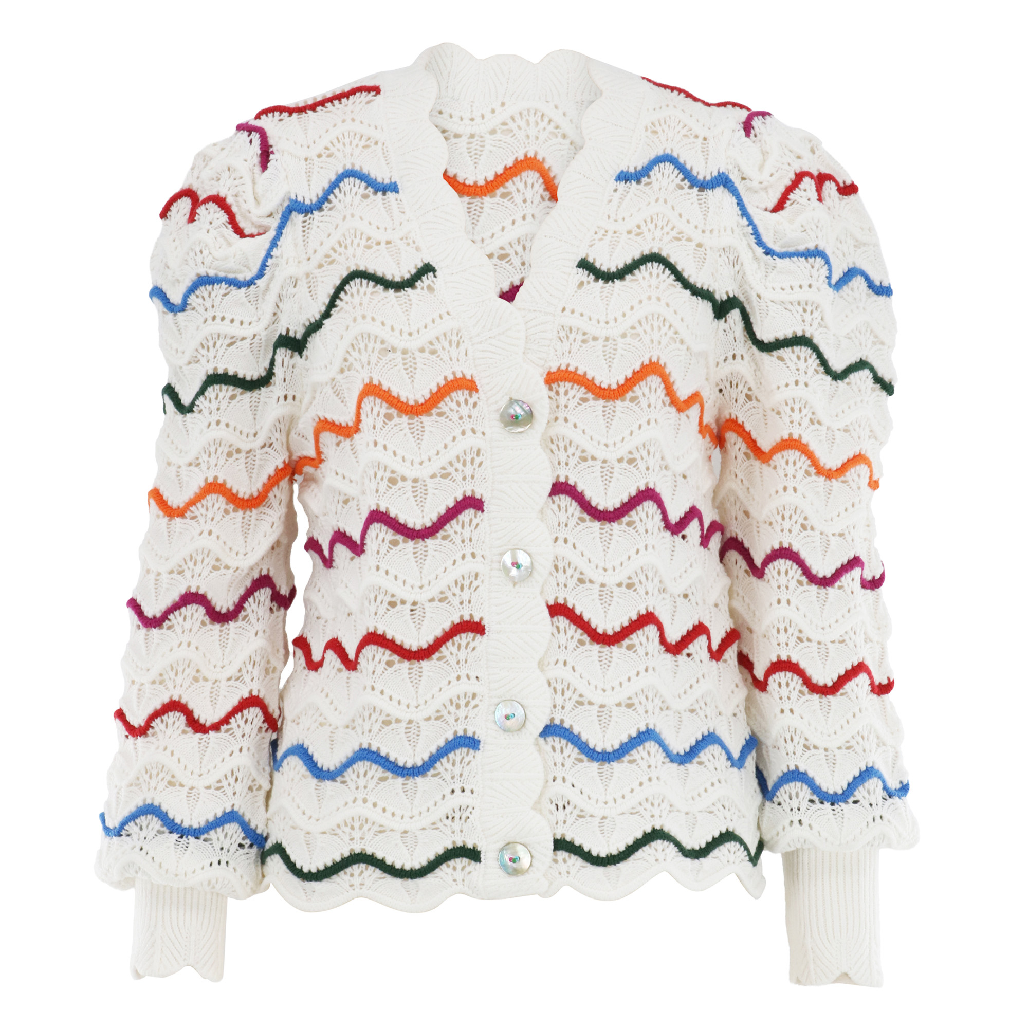Colorful Stripes Knit Cardigan