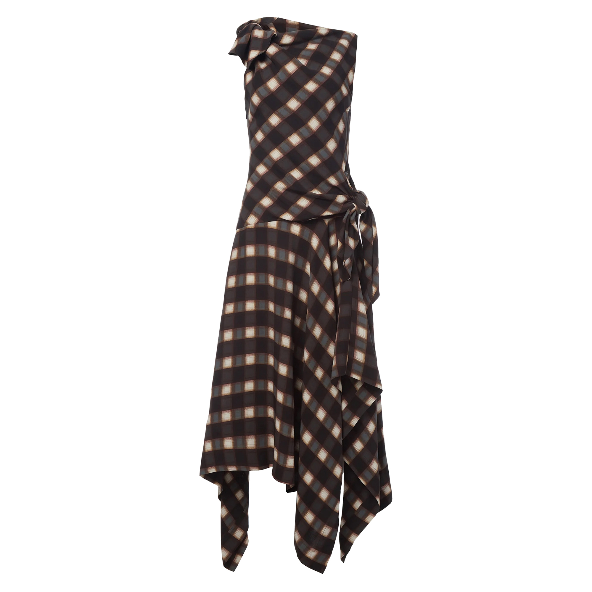 Knotted Midi Dress