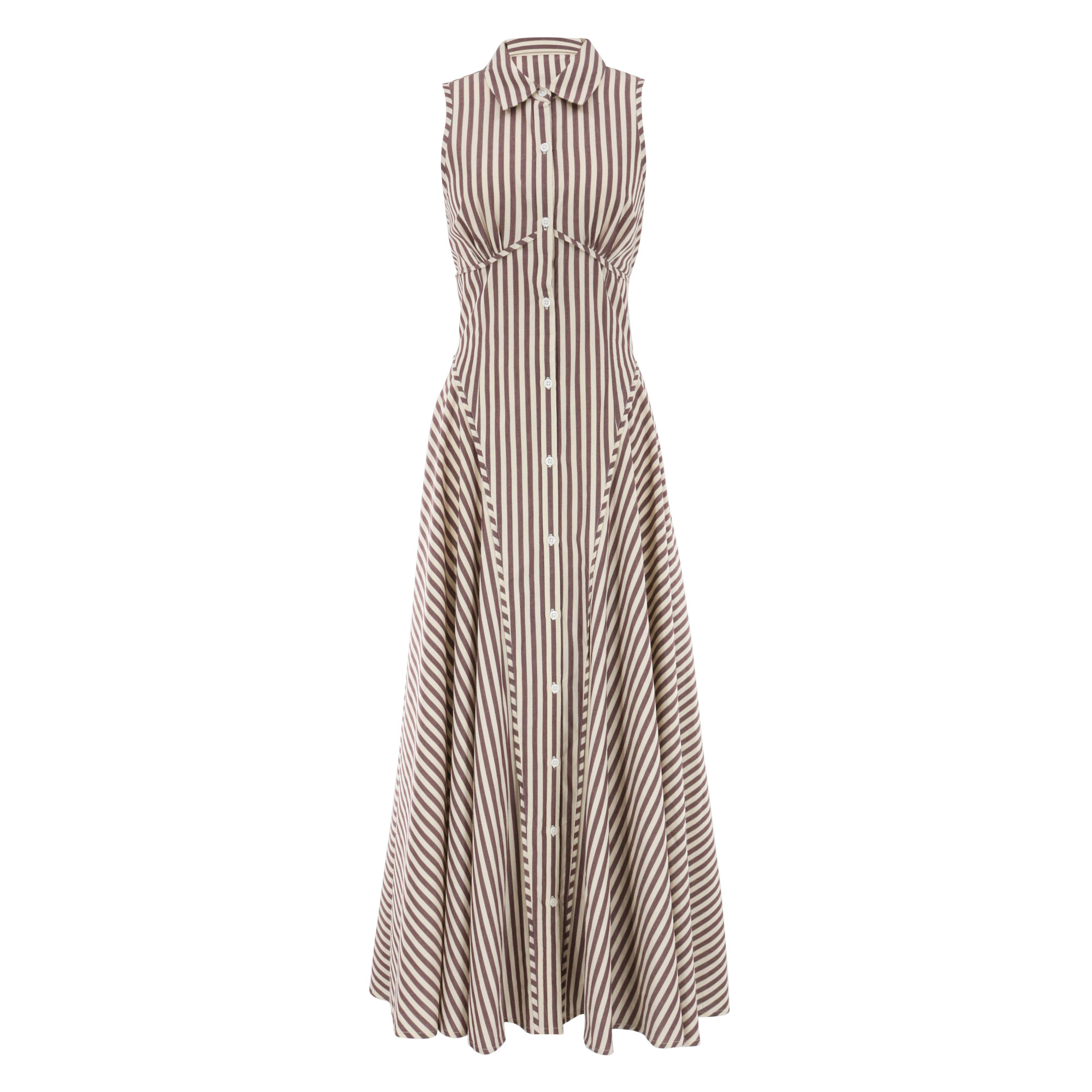 Magdela Striped Shirt Dress