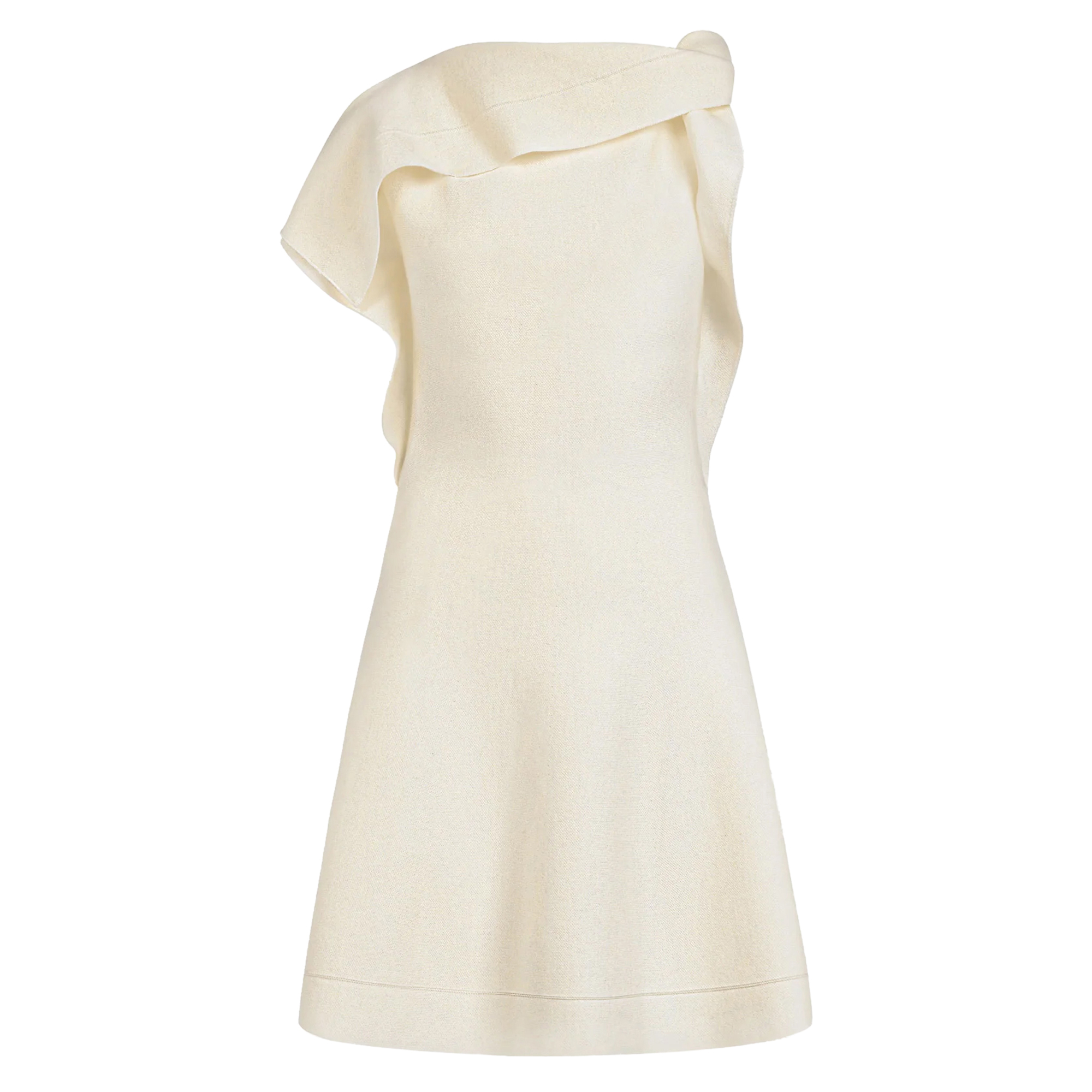 Neck Drape Knit Dress