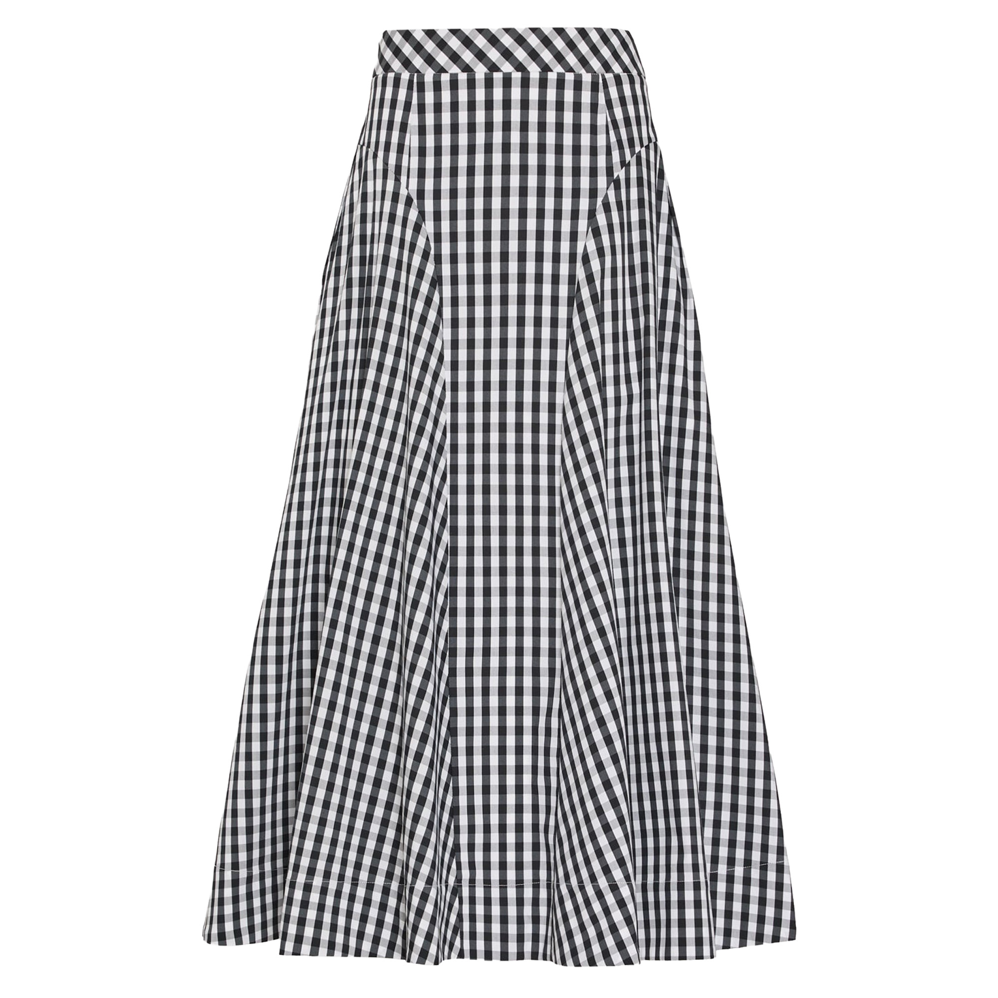 Robin Gingham Midi Skirt