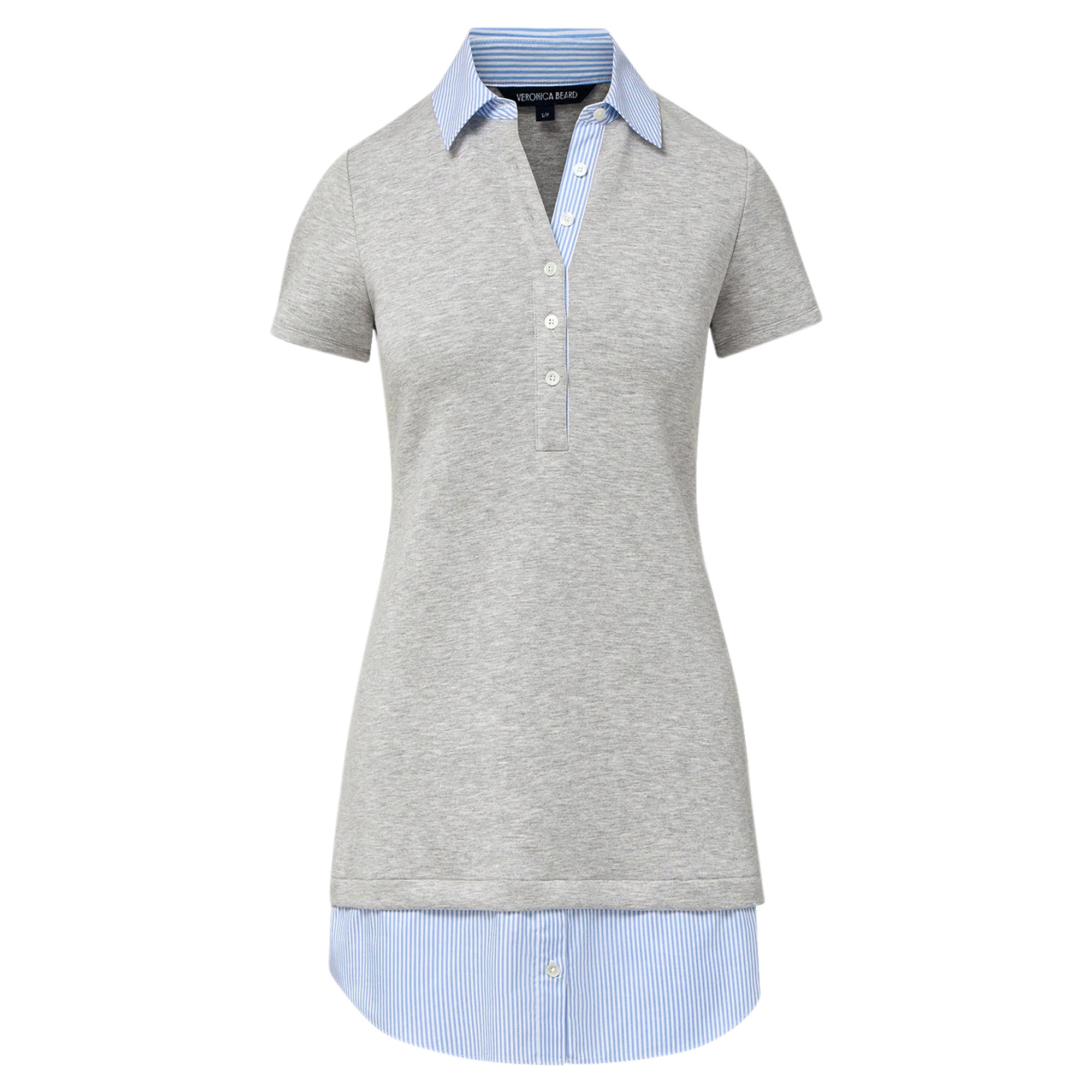 Kenwood Short Sleeve Mixed Media Mini Dress