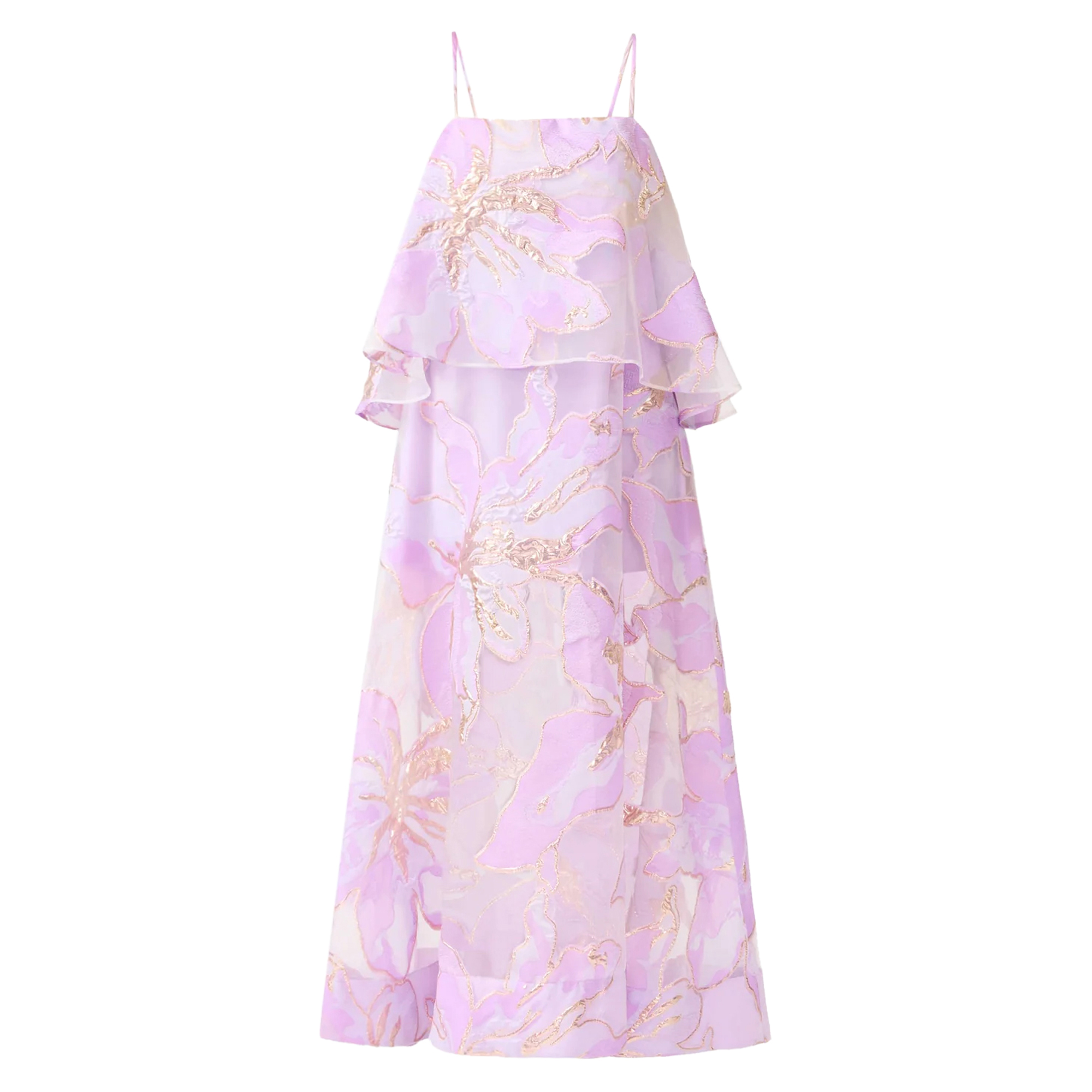 Elysia Sleeveless Tiered Gown