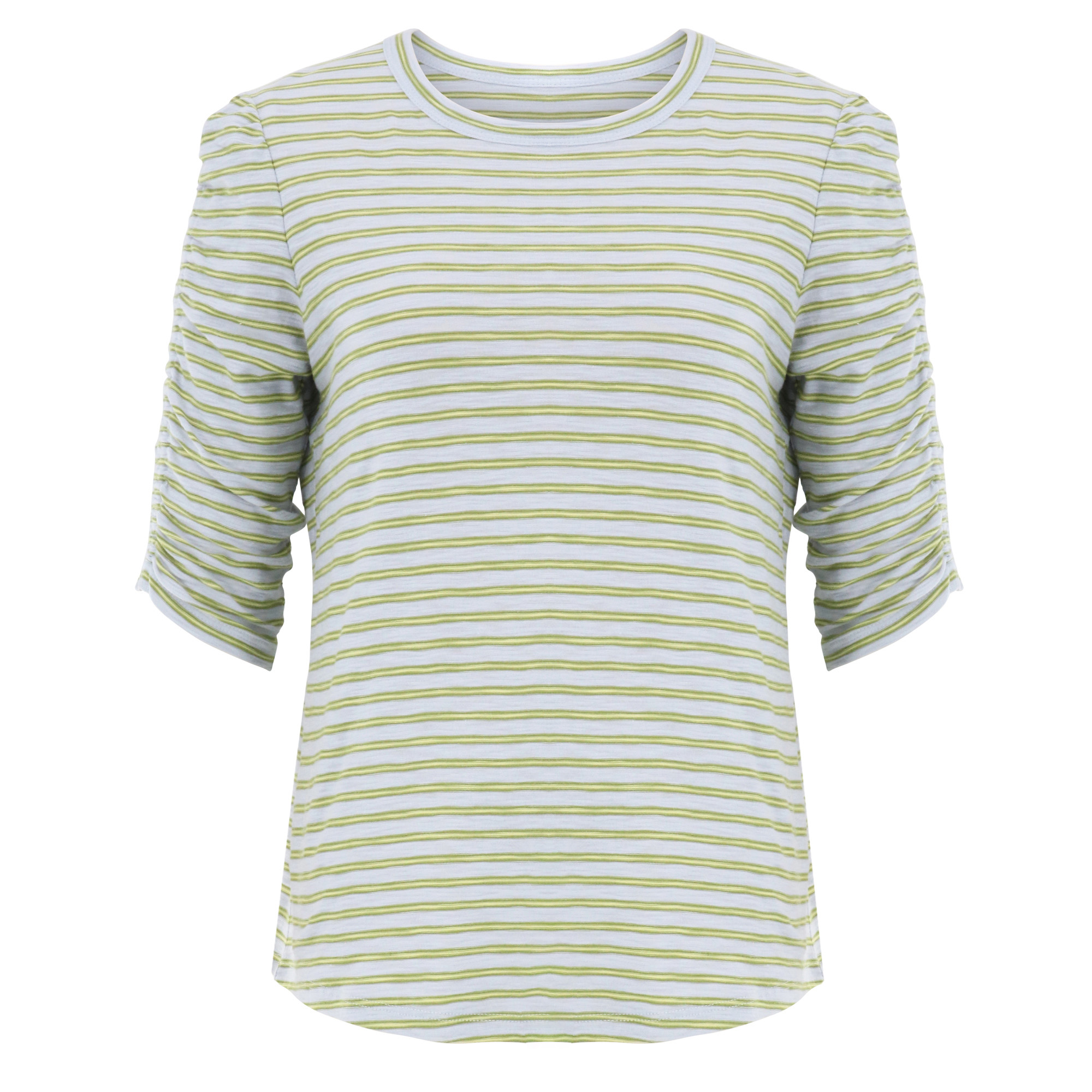 Waldorf Ruched-Sleeve Cotton Jersey Tee