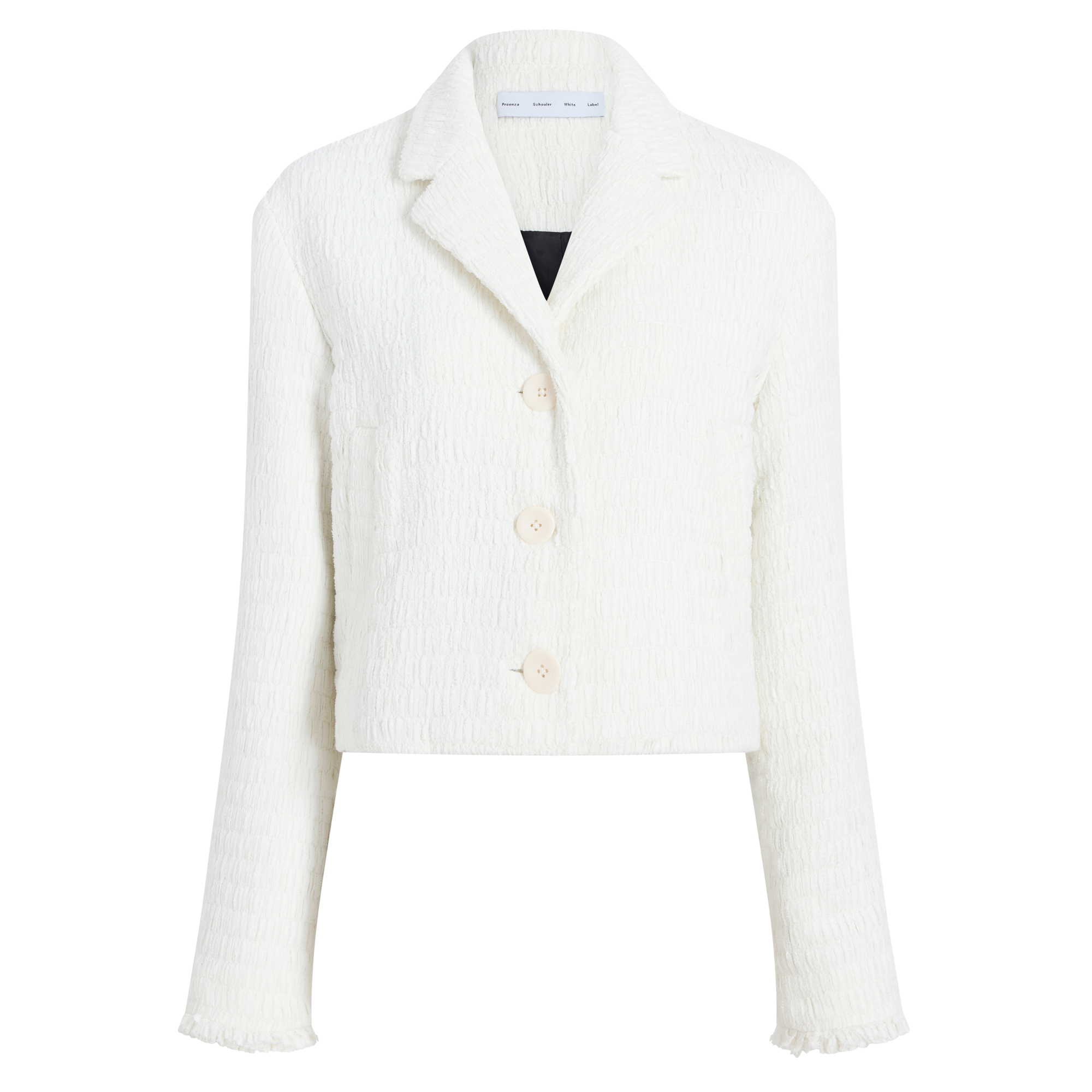 Nima Cropped Jacket In Basket Weave