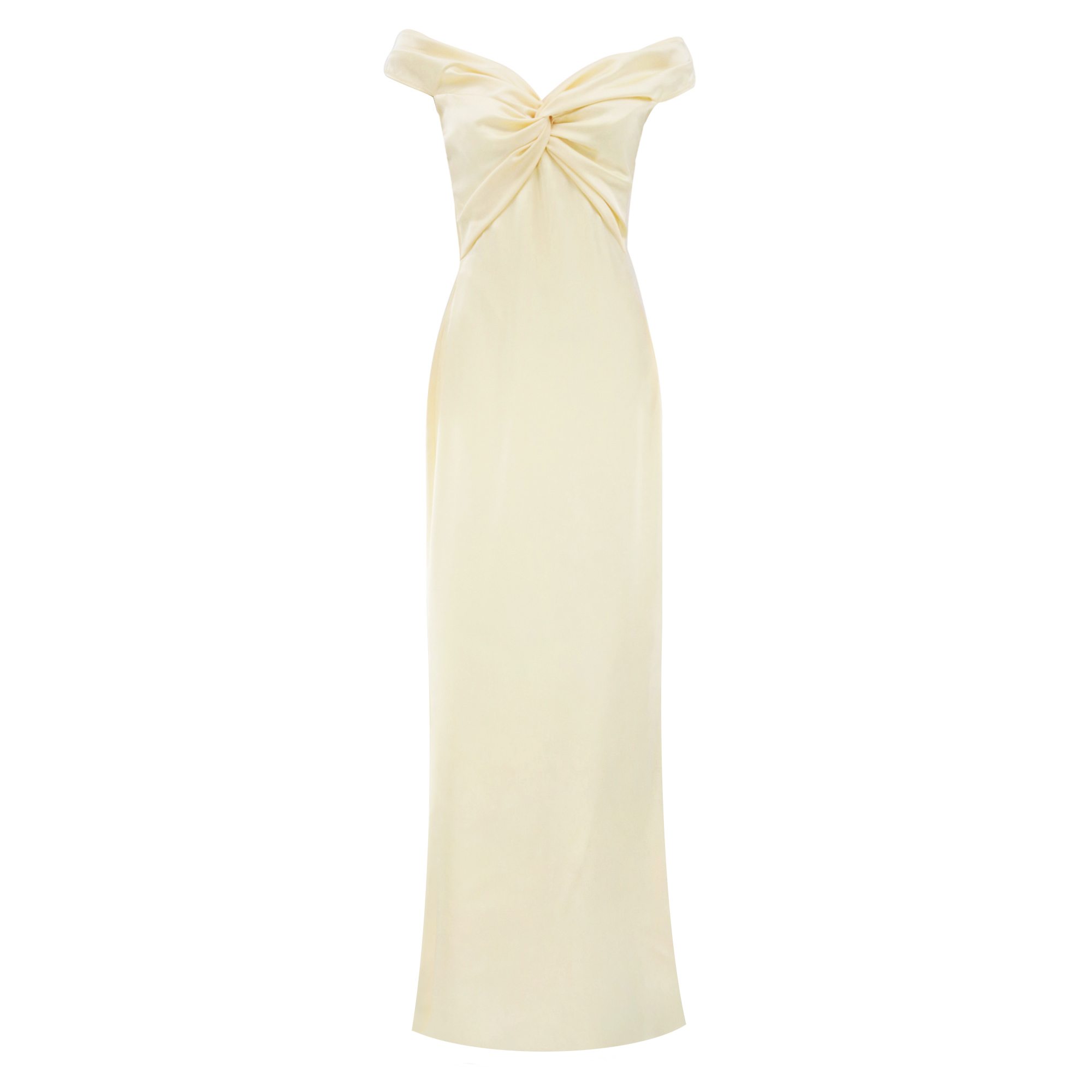 Liu Sweetheat Neckline Off-The-Shoulder Gown