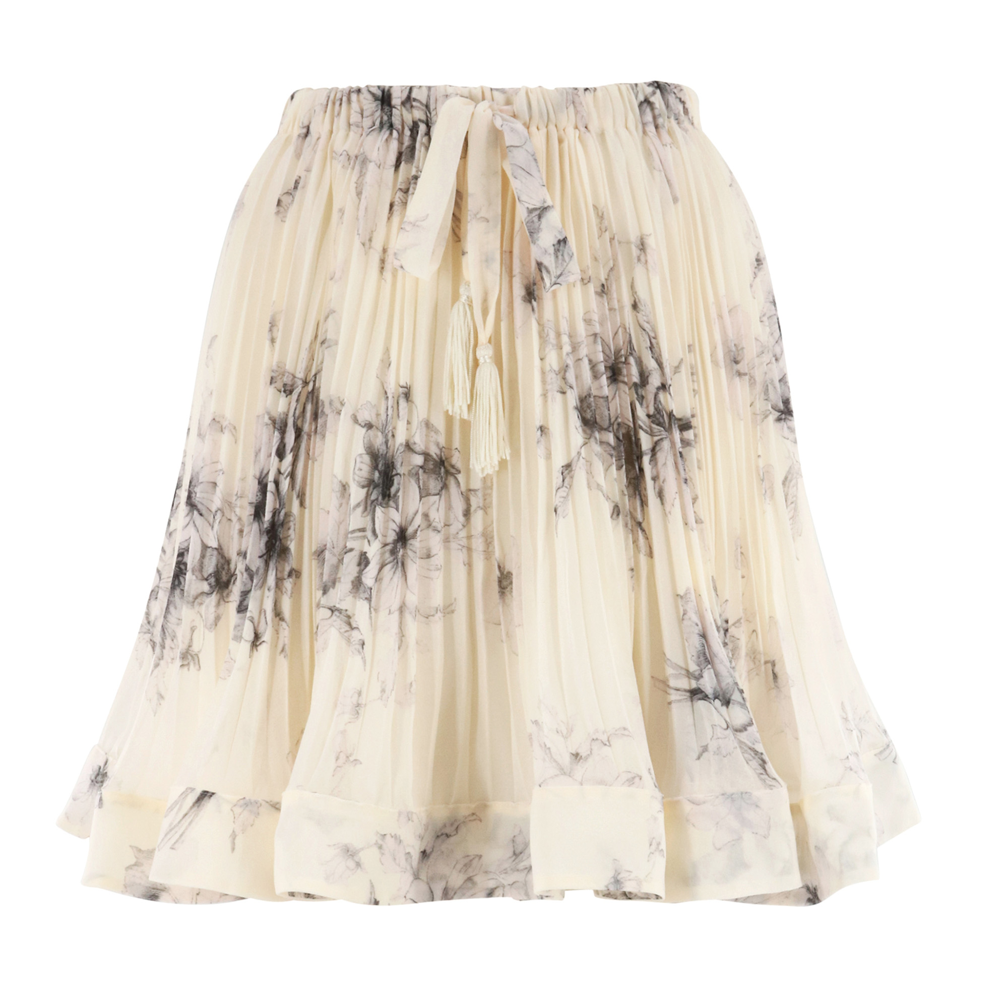 Handsketched Floral Clarine Skirt