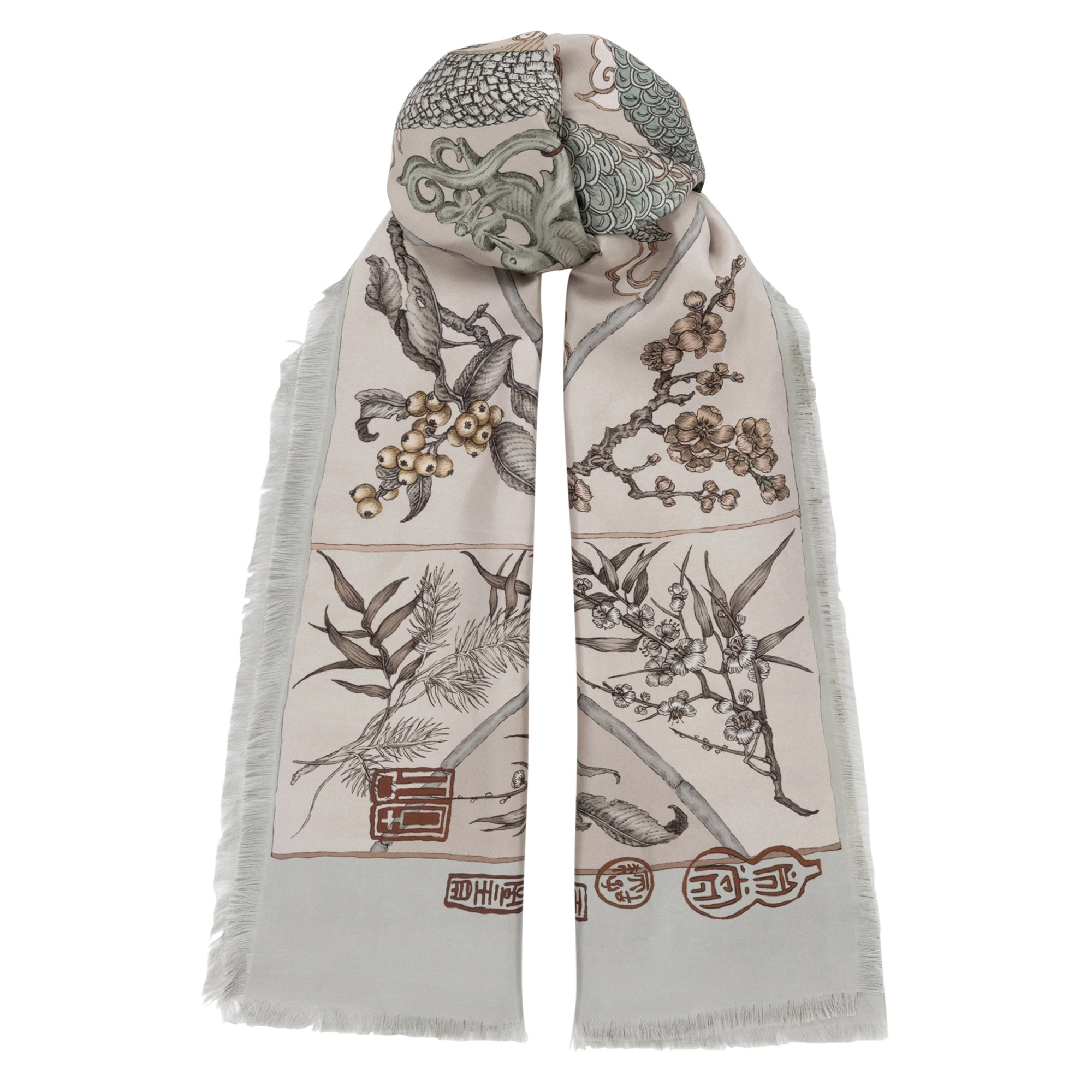Chasing The Pearl Silk Twill Rectangle