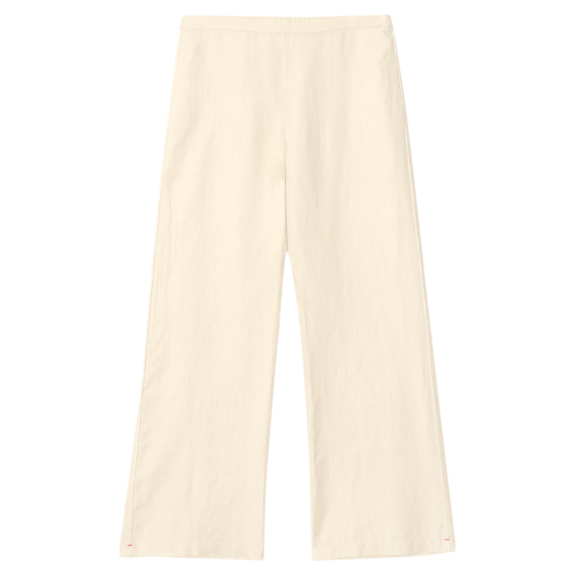 Pippen Linen Straight-Leg Pant With Elasticized Waist