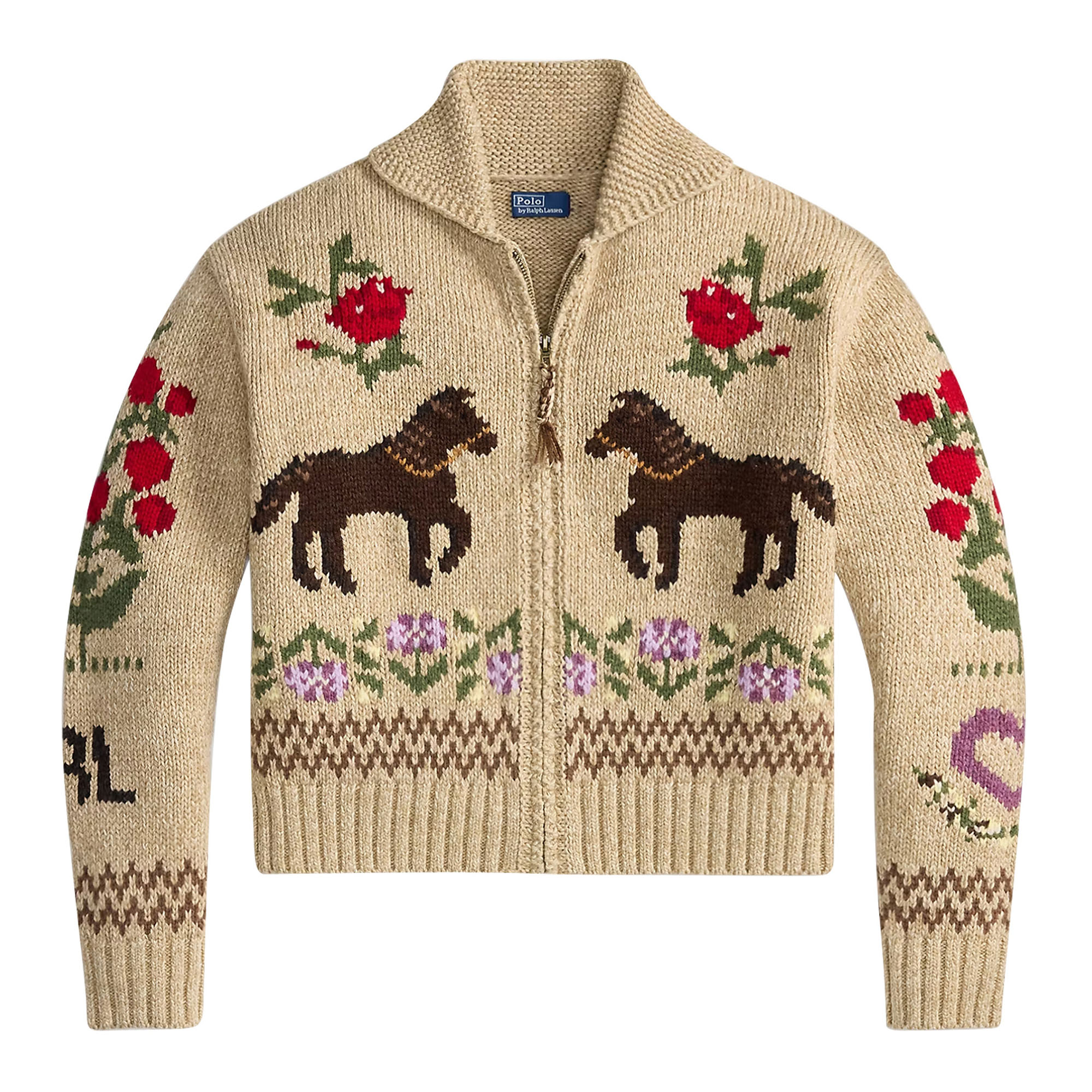 Long Sleeve Zip-Up Shawl Cardigan