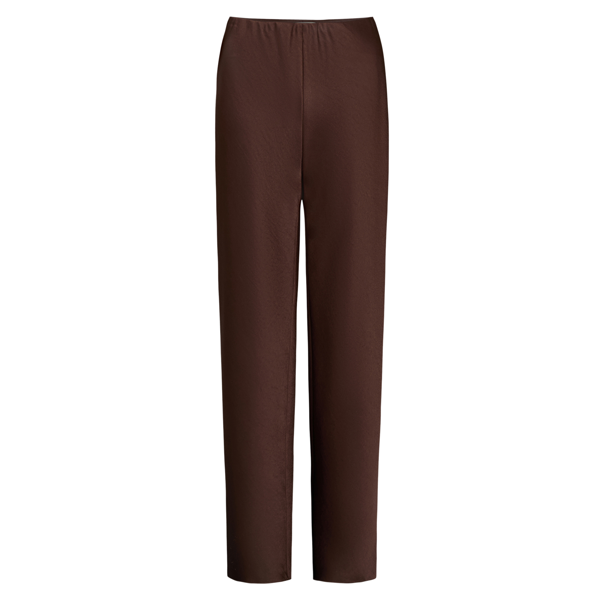 Colette High-Rise Fluid Satin Bias Pant