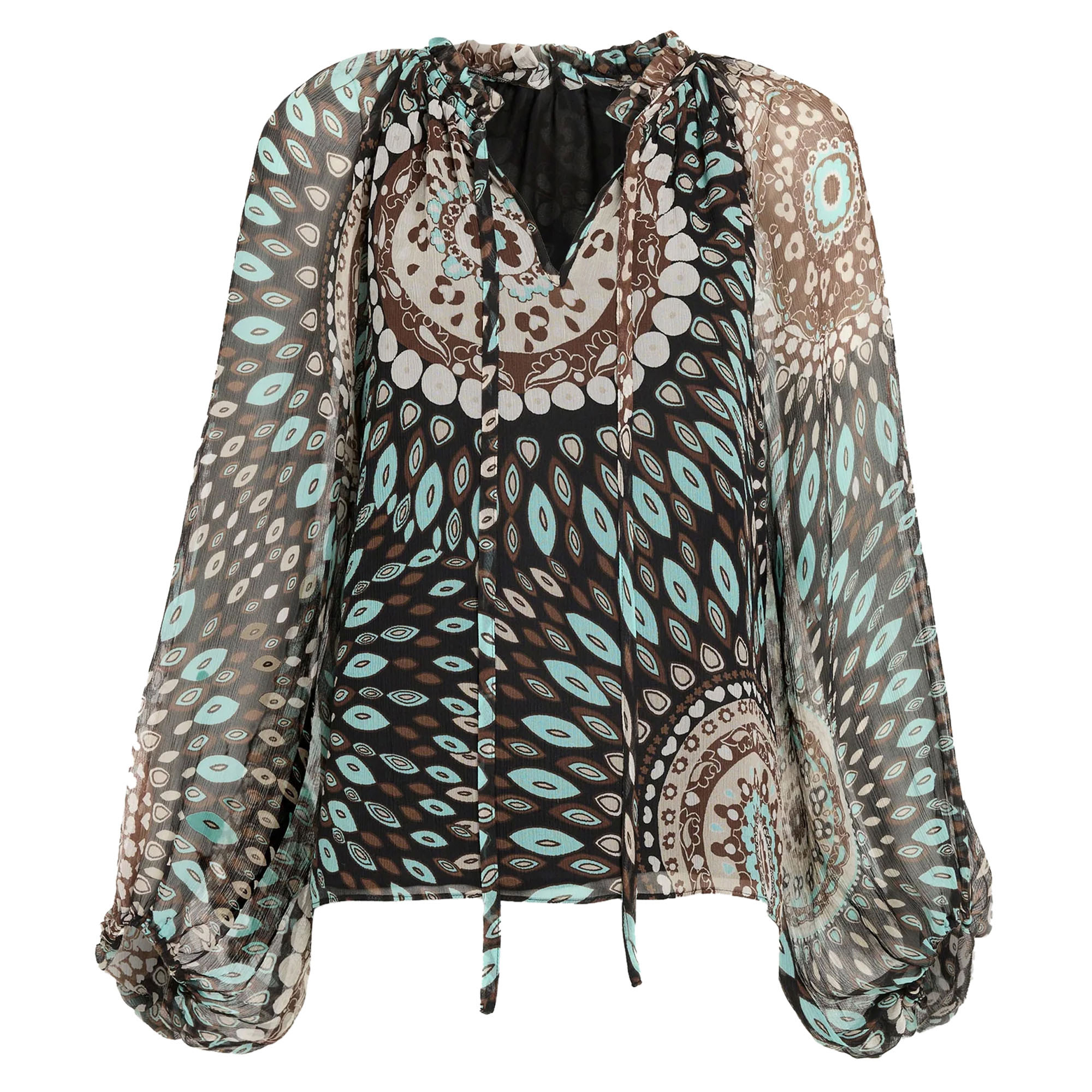 Maisy V-Neck Balloon Sleeve Top
