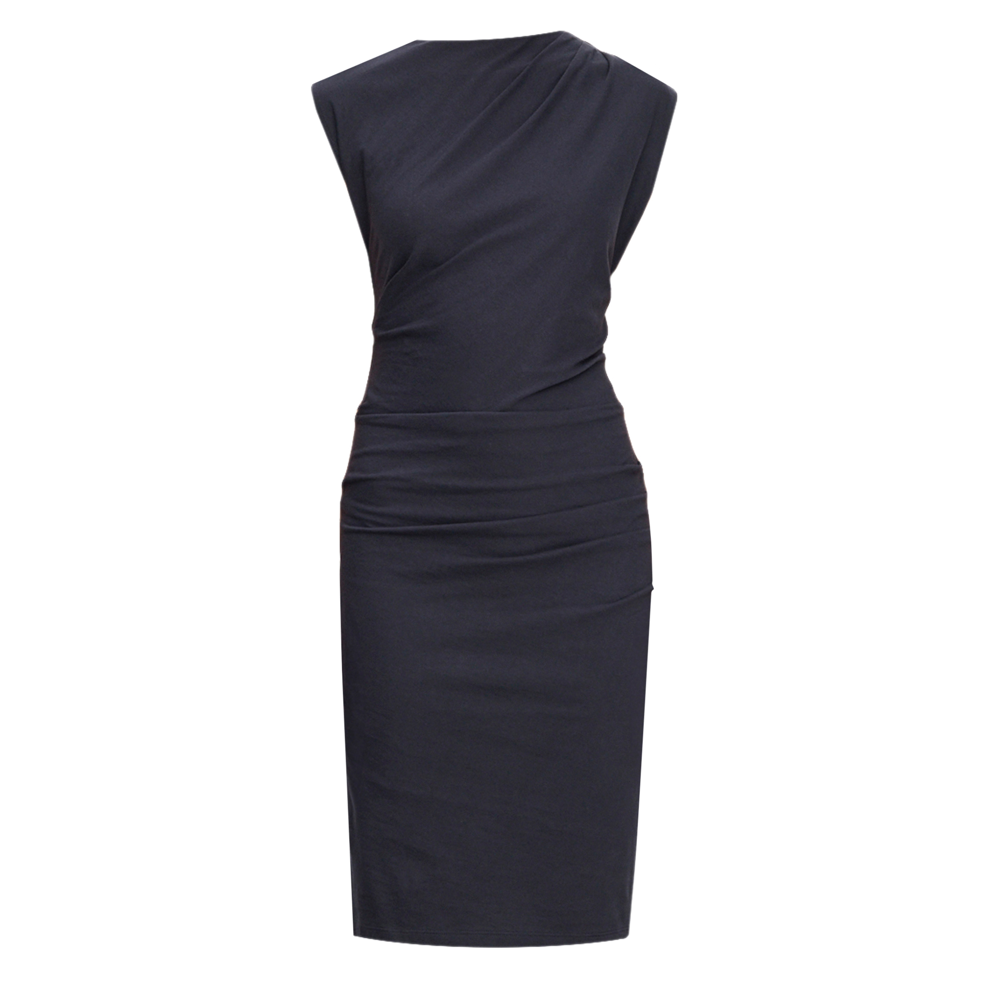 Sleeveless Twist Drape Mini Dress