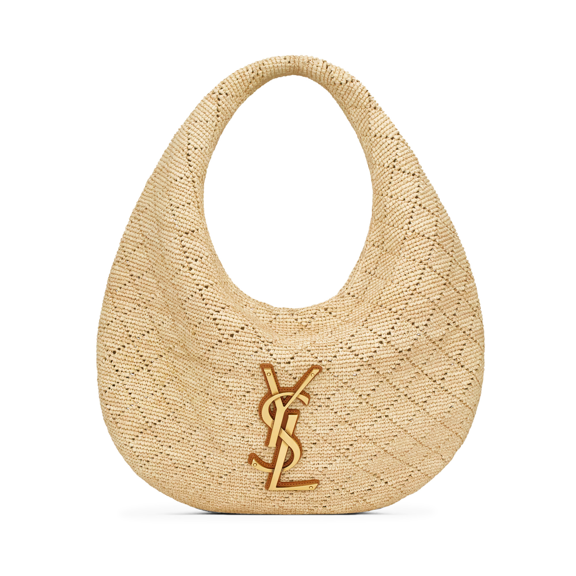 Icare Hobo Bag In Raffia Crochet
