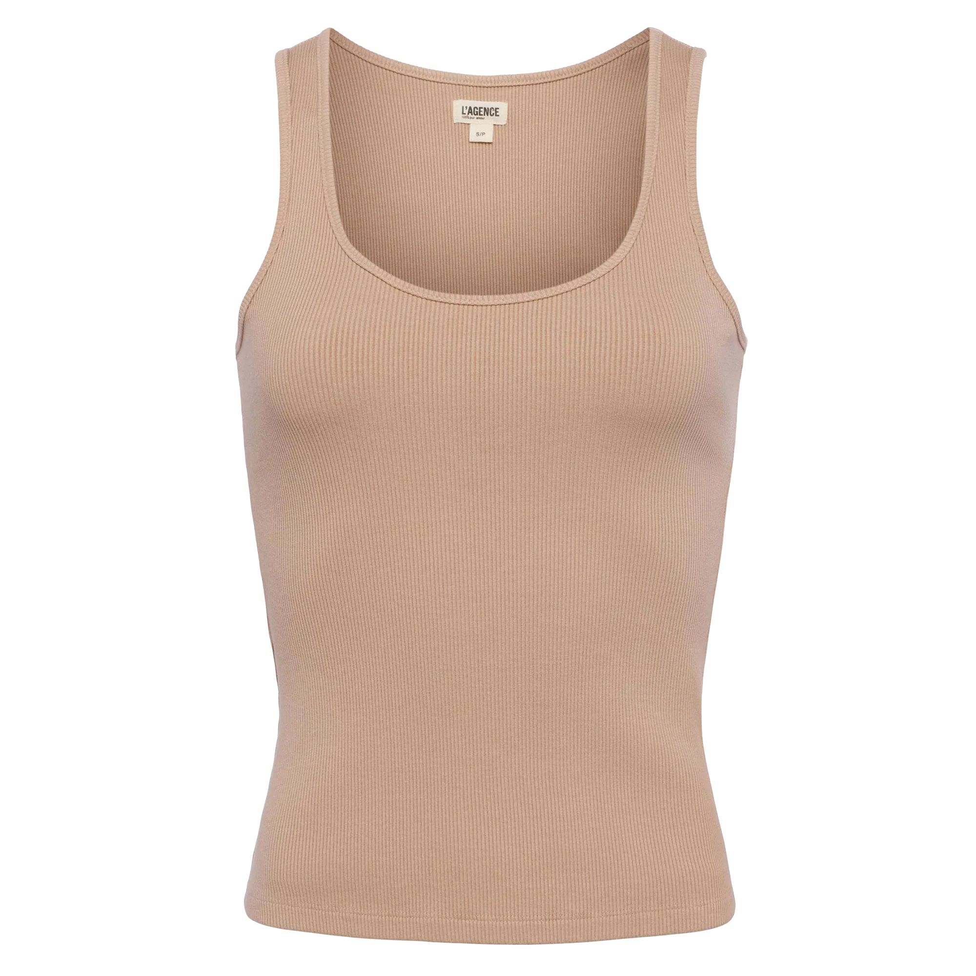 Adira Scoop Neck Ribbed Knit Tank