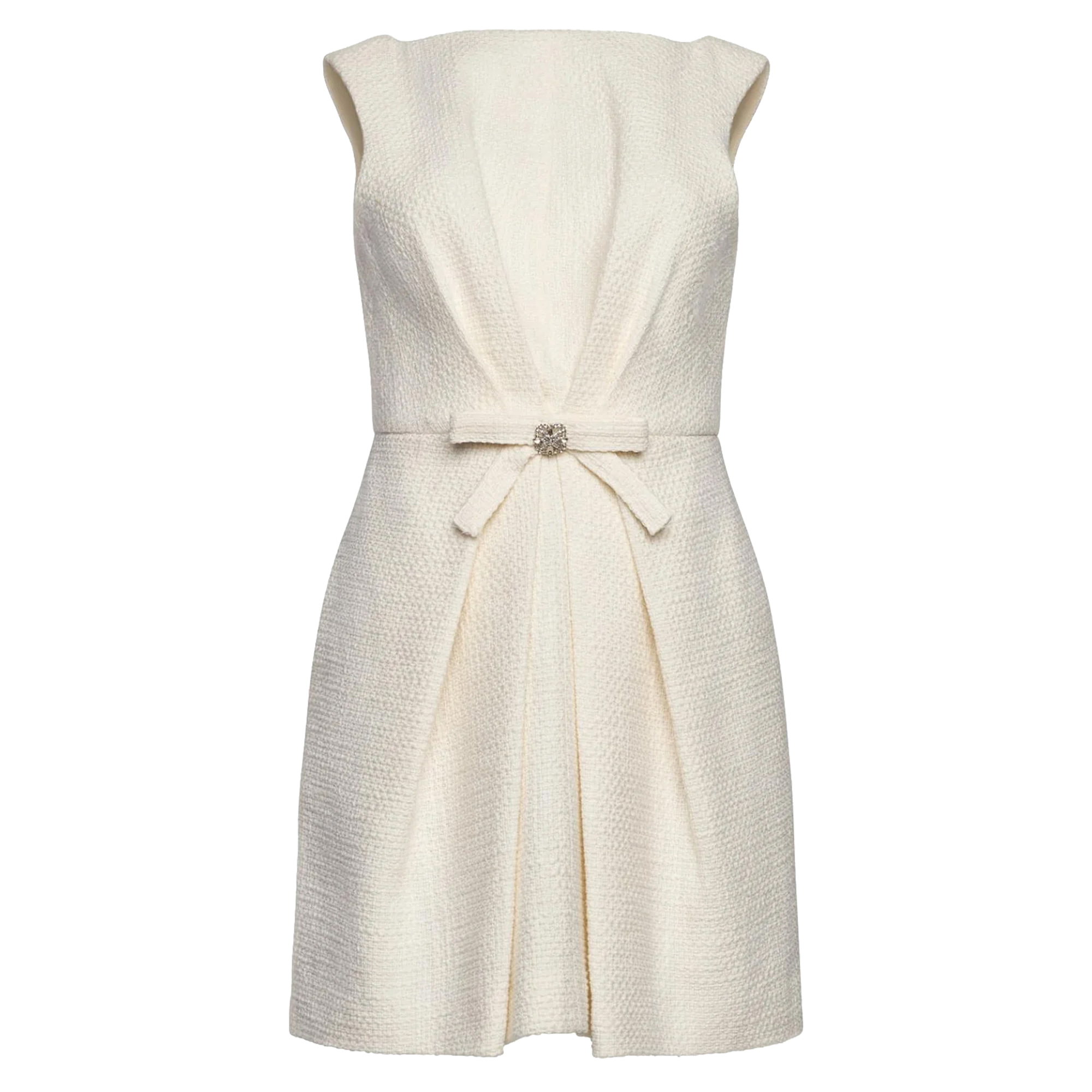Marista Sleeveless Bow-Detail Mini Dress