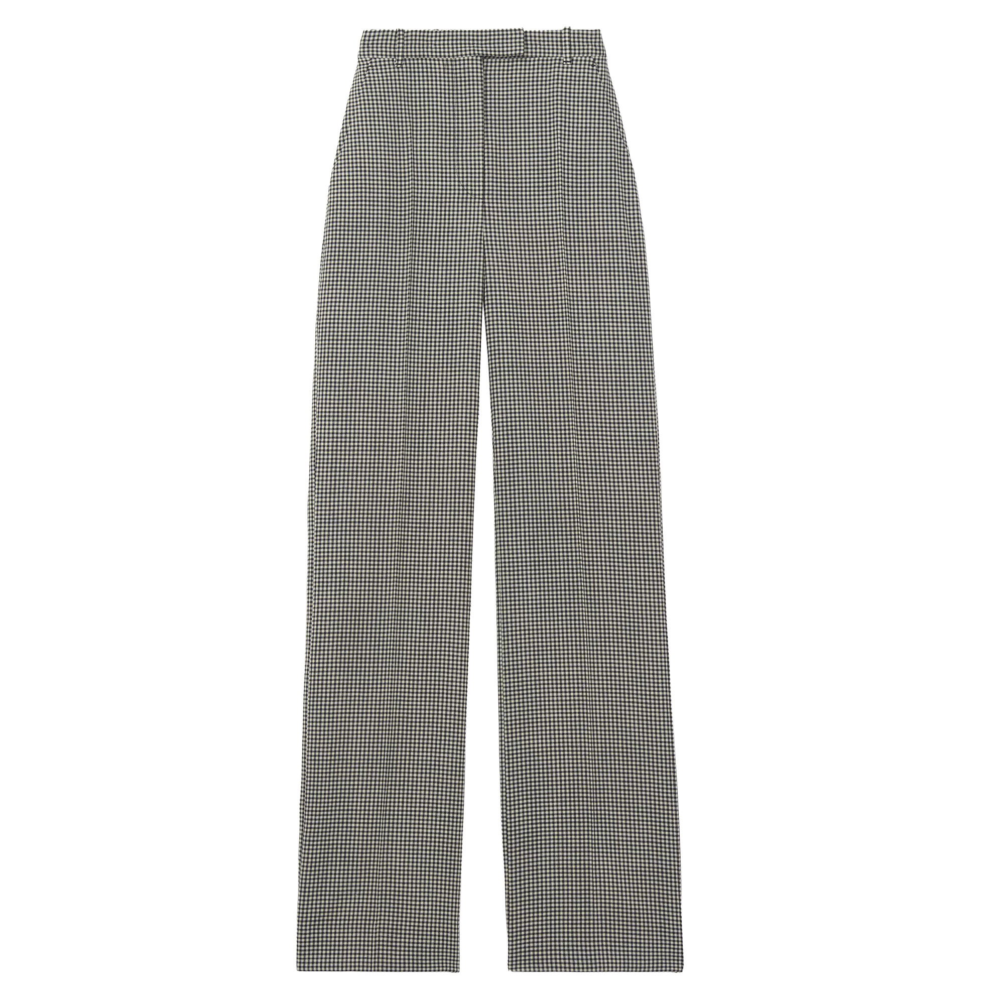 High-Rise Gingham Tailoring Straight-Leg Trouser