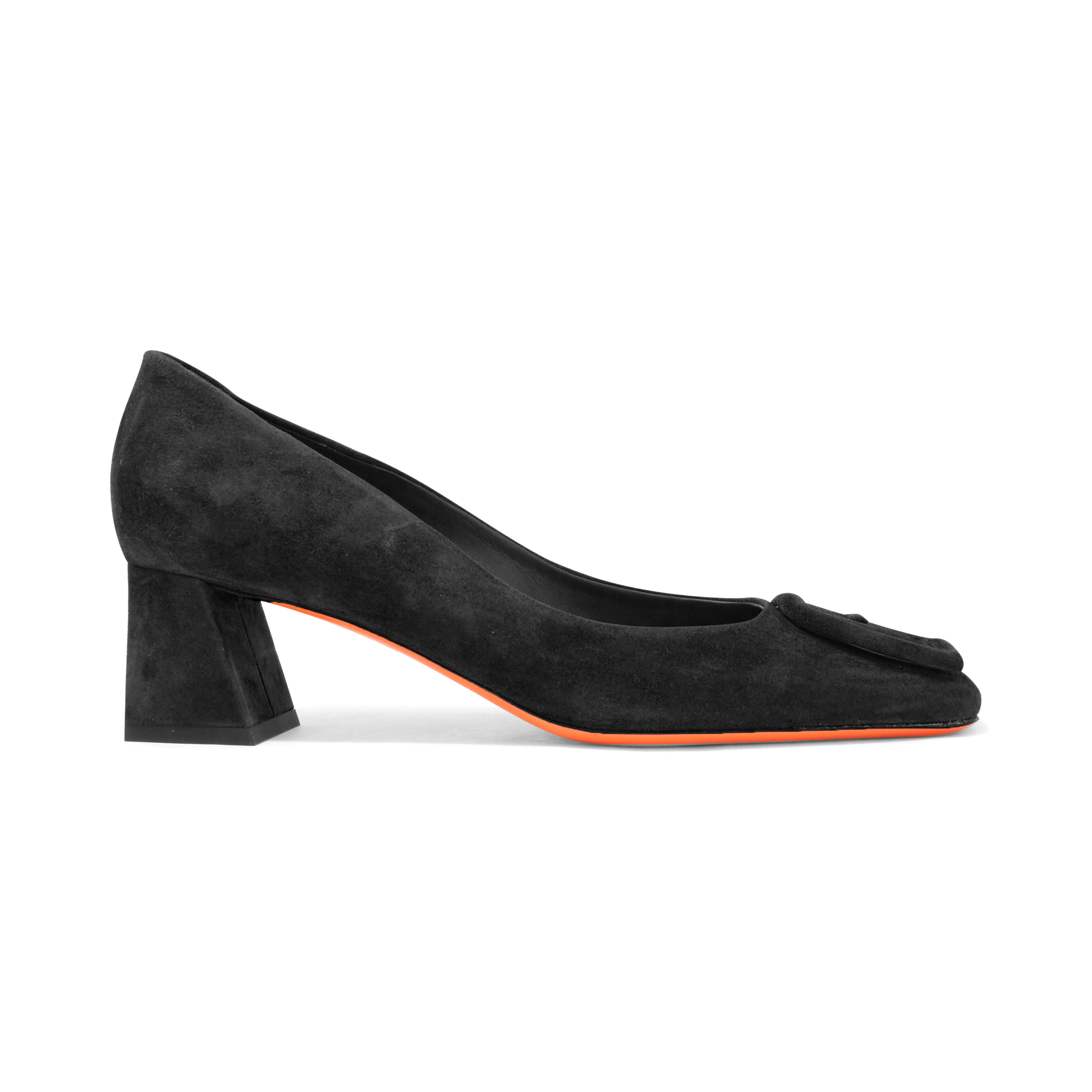 Suede 50mm Block-Heel Pump