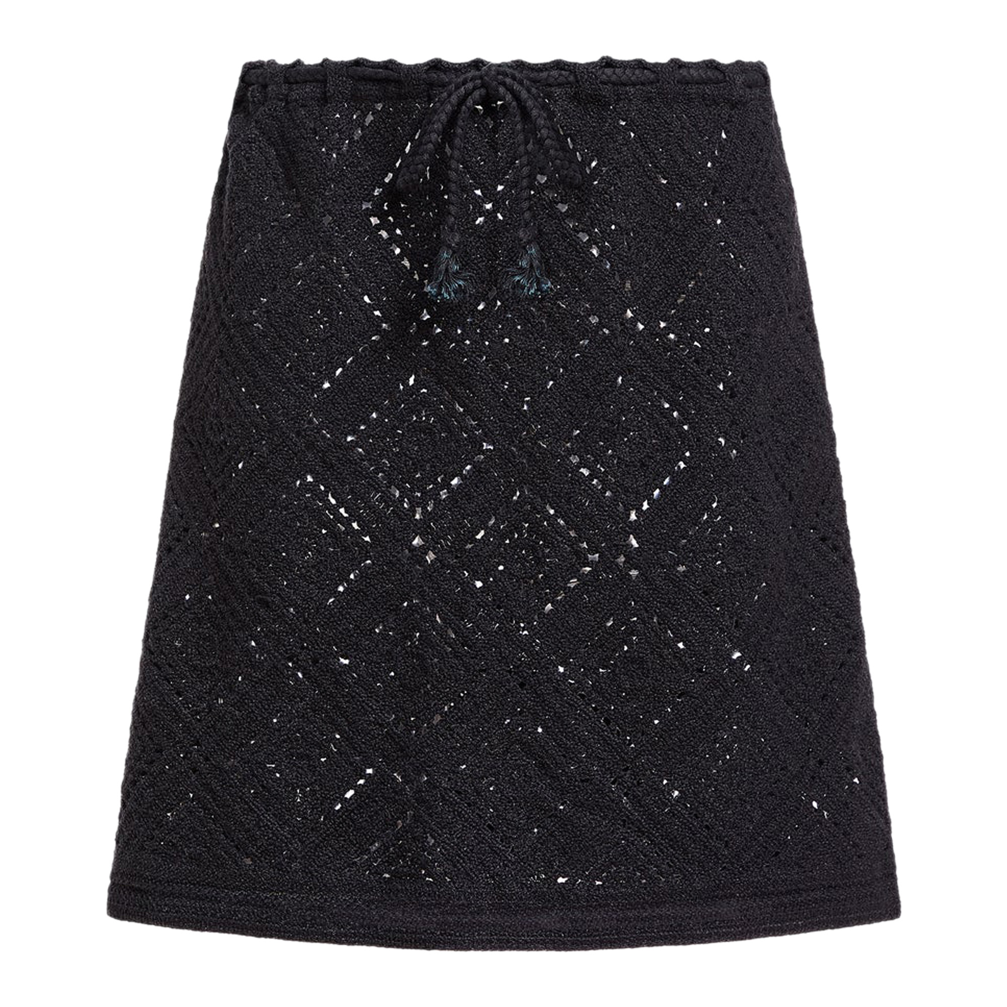 Zebbie Crochet Mini Skirt