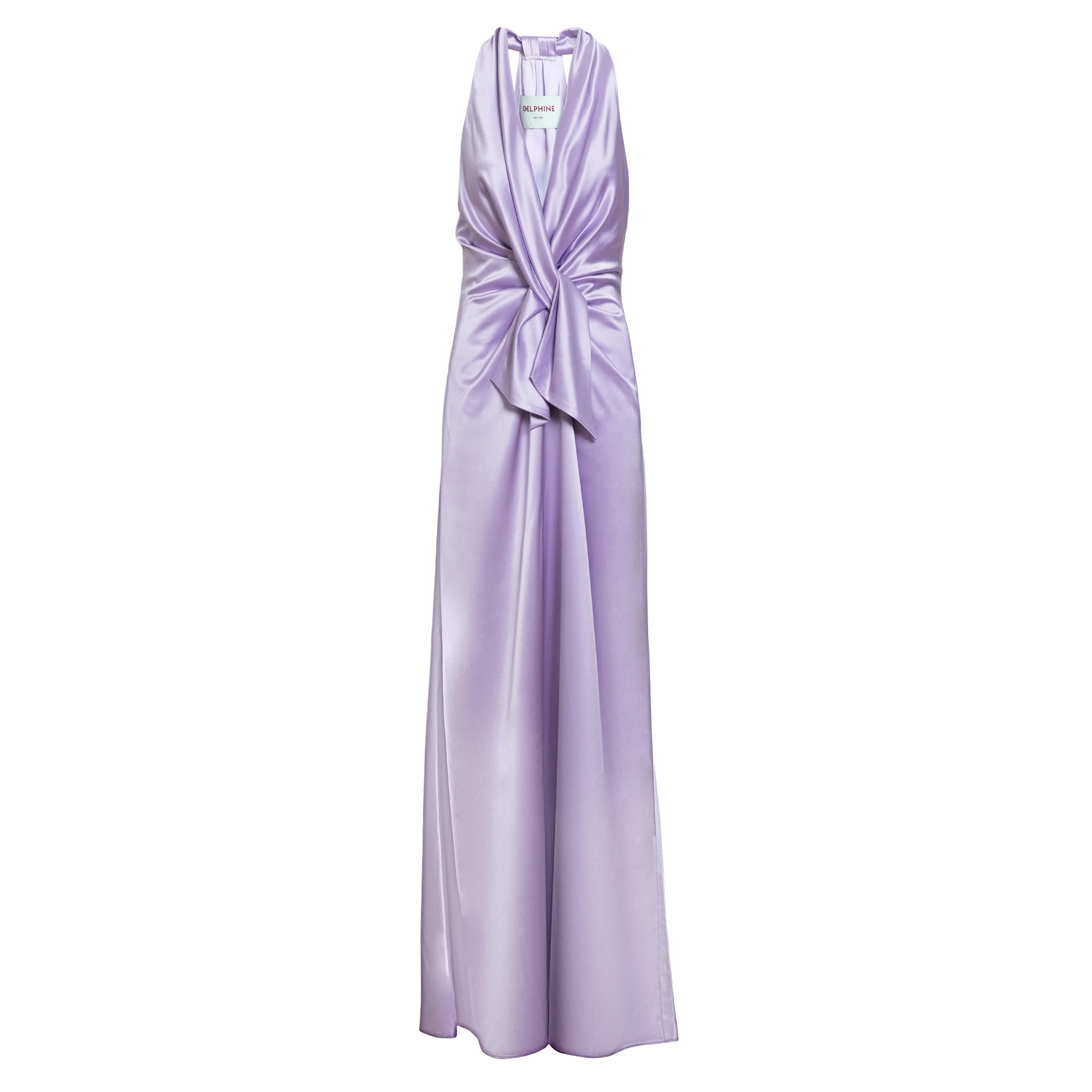 Ava Sleeveless Satin Gown