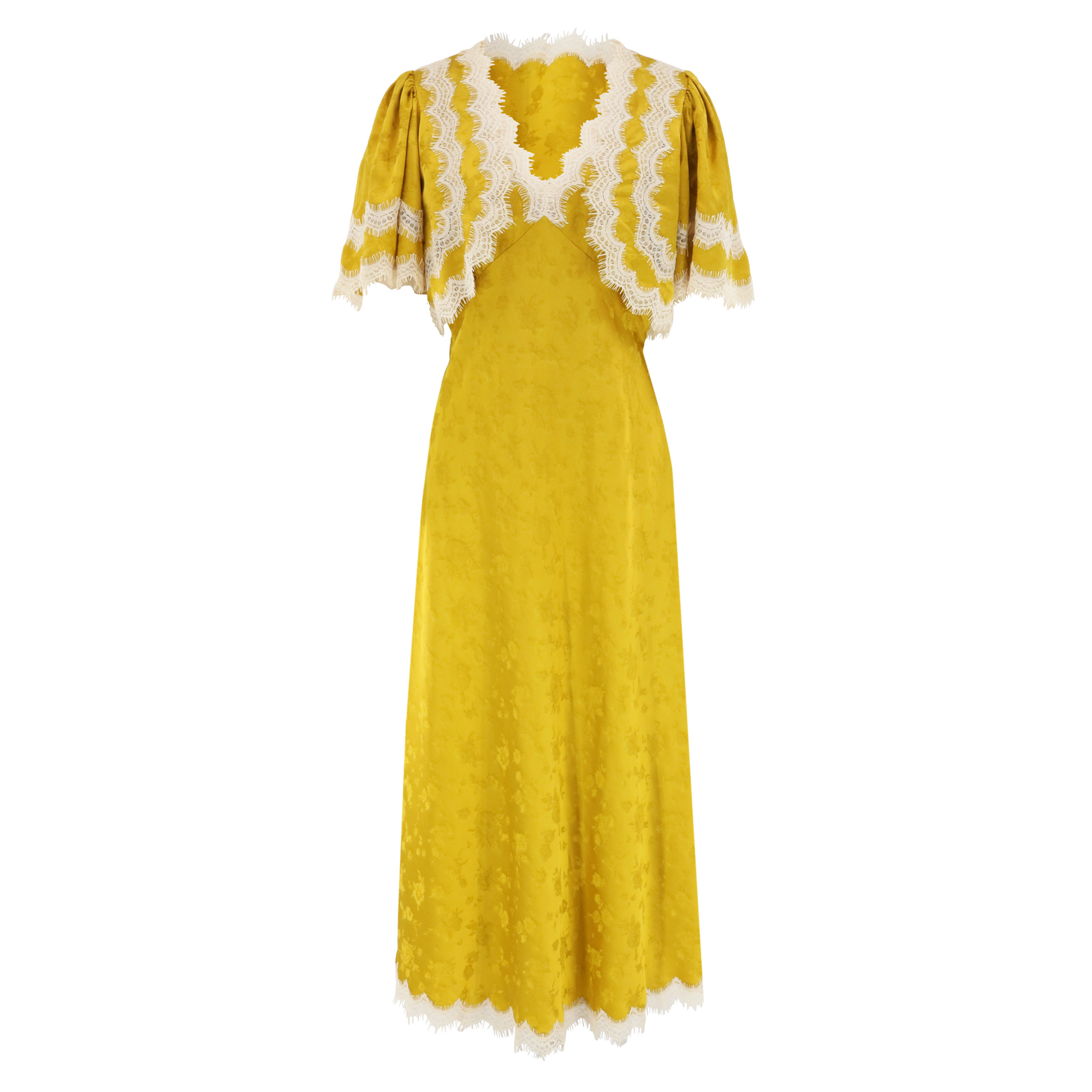 Shay Lace Cape Midi Dress