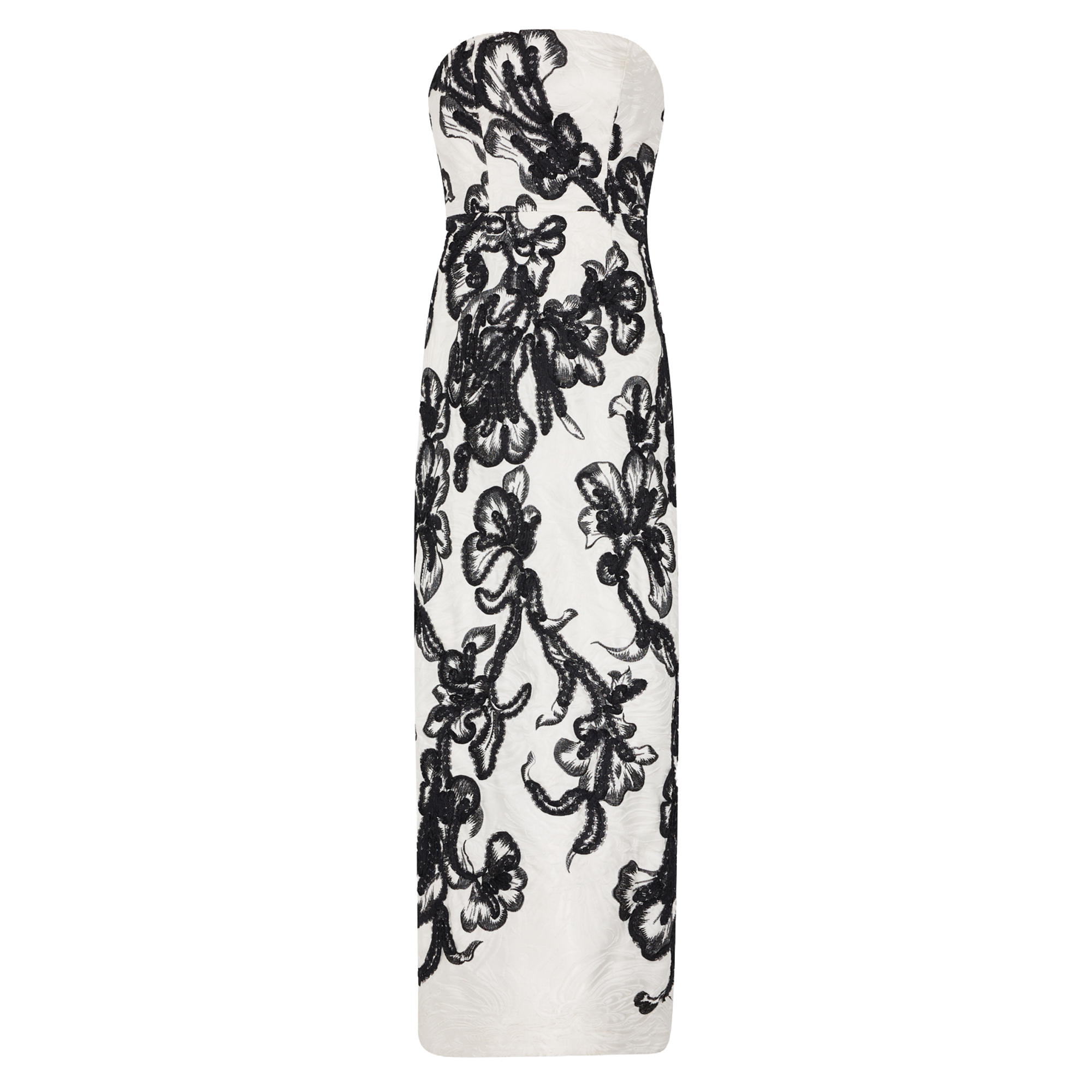 Orion Chiffon Embroidered Maxi Dress