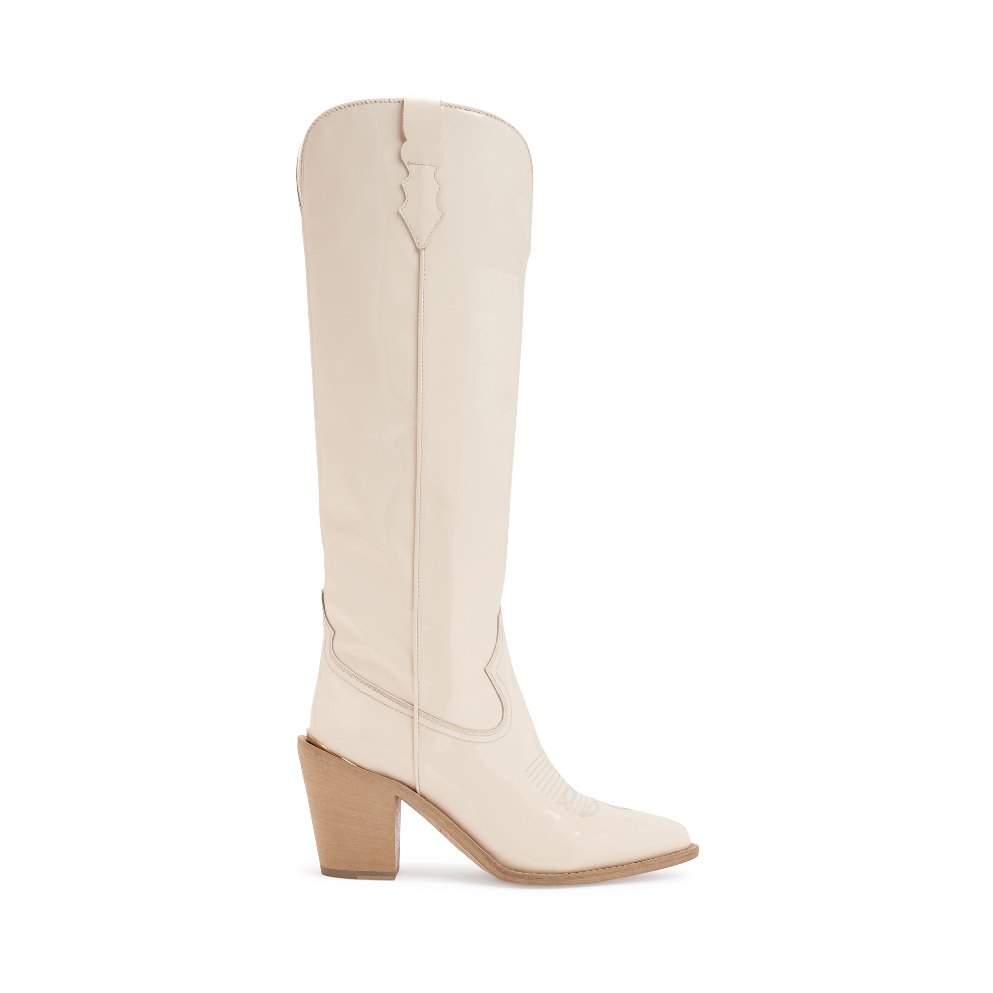 Coco 90mm Patent Leather Tall Cowboy Boot