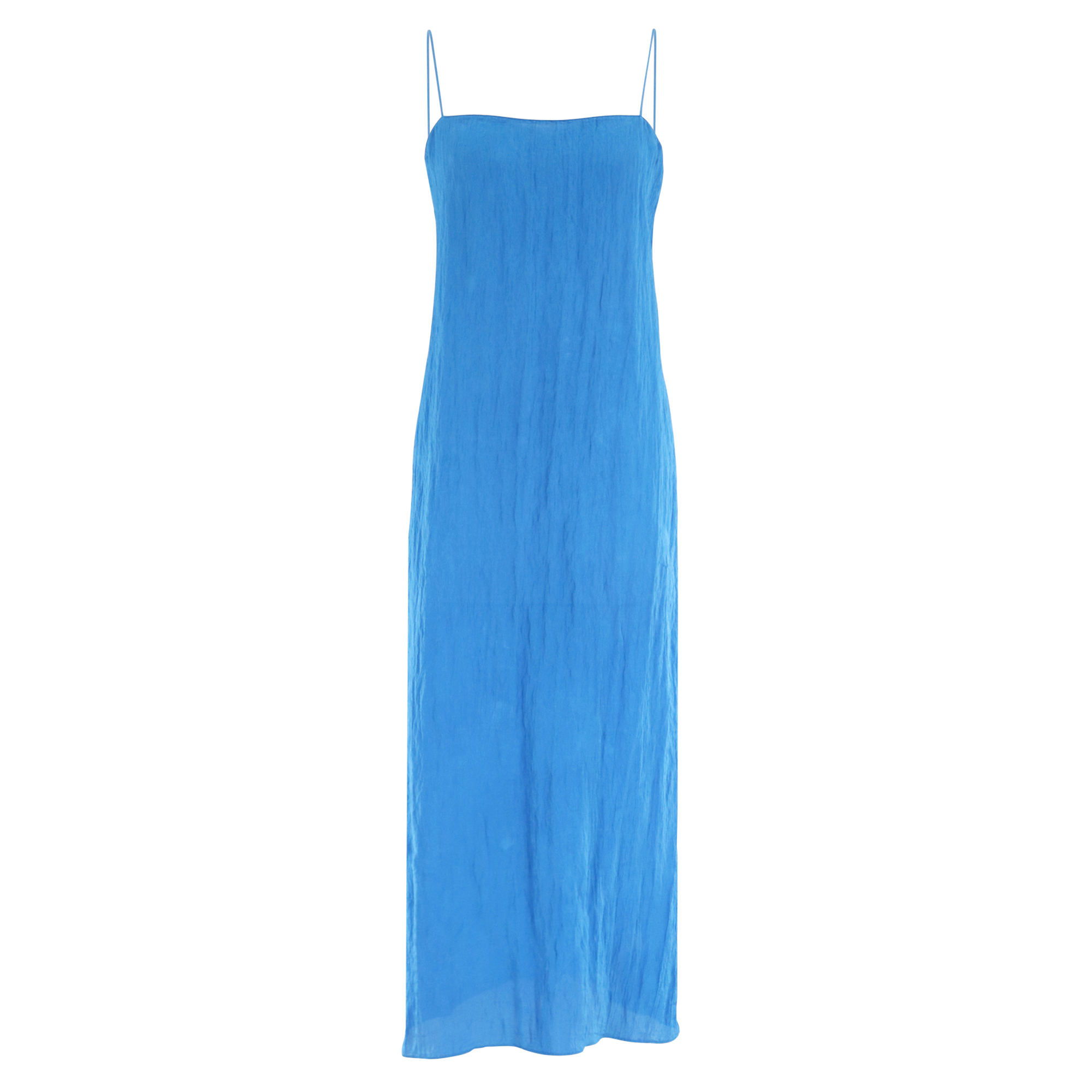 The Crinkle Midi Slip Dress
