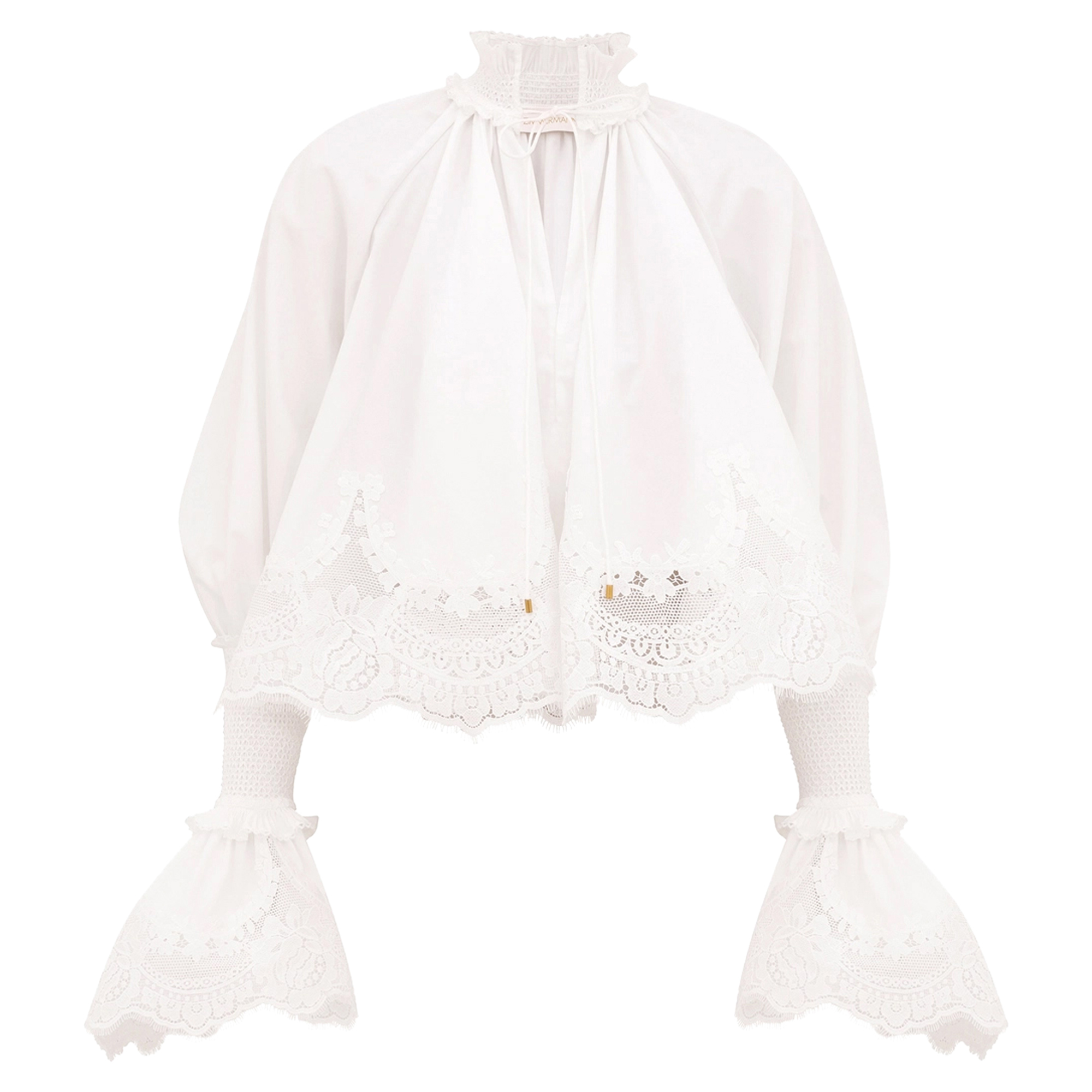 Alchemy Long Sleeve Shirred Blouse