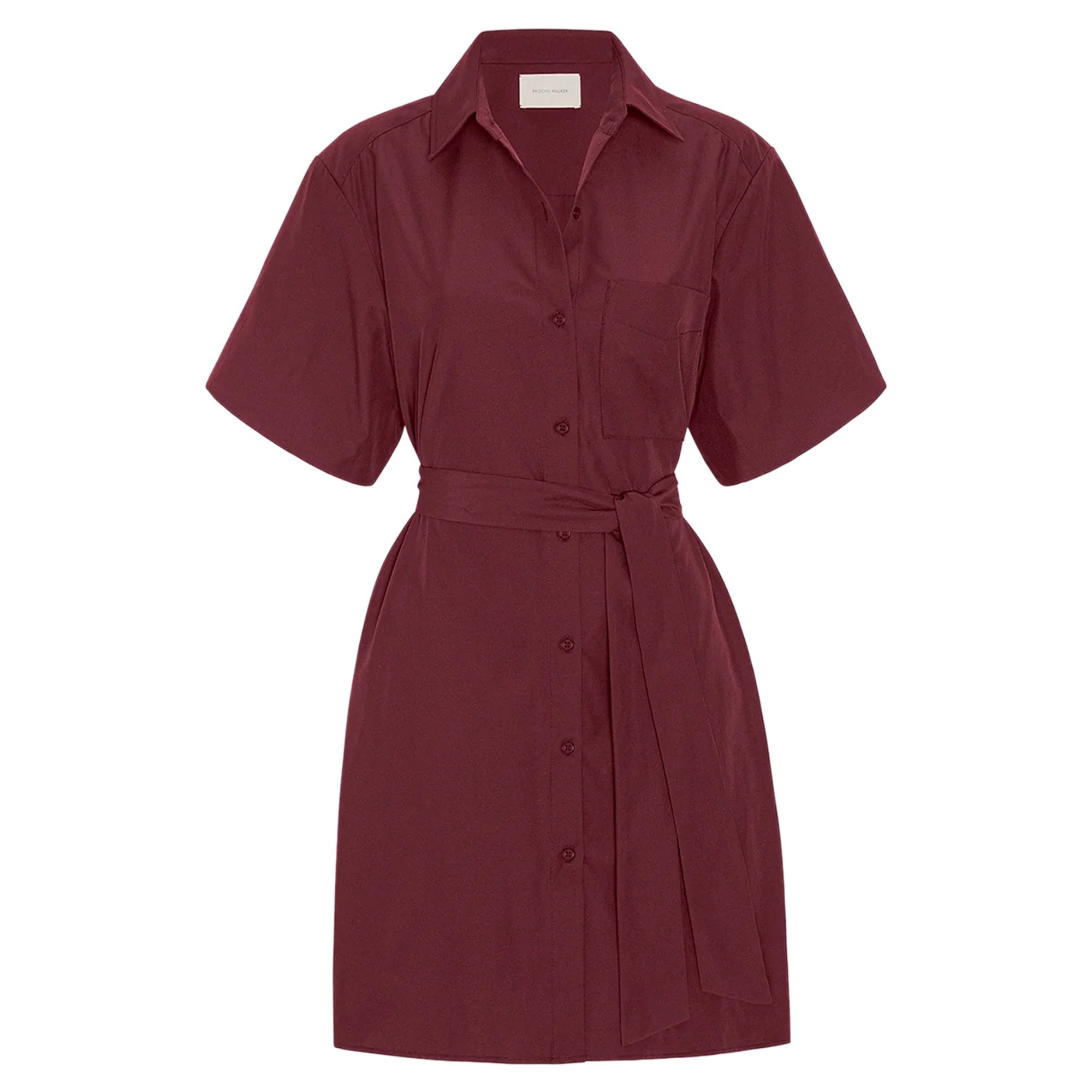 Villa Puff Sleeve Belted Mini Dress