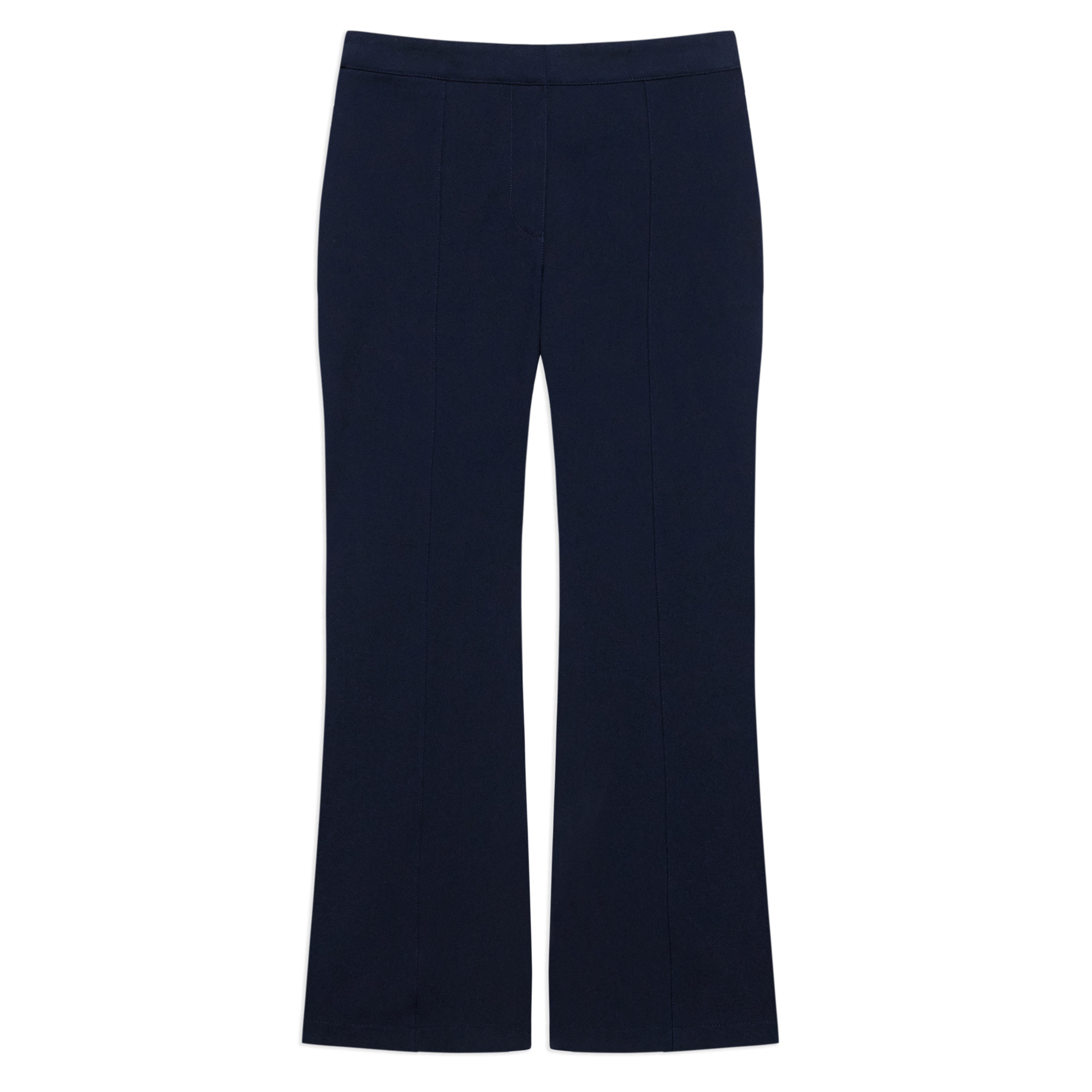 Pintuck Seamed Kick Flare Pants