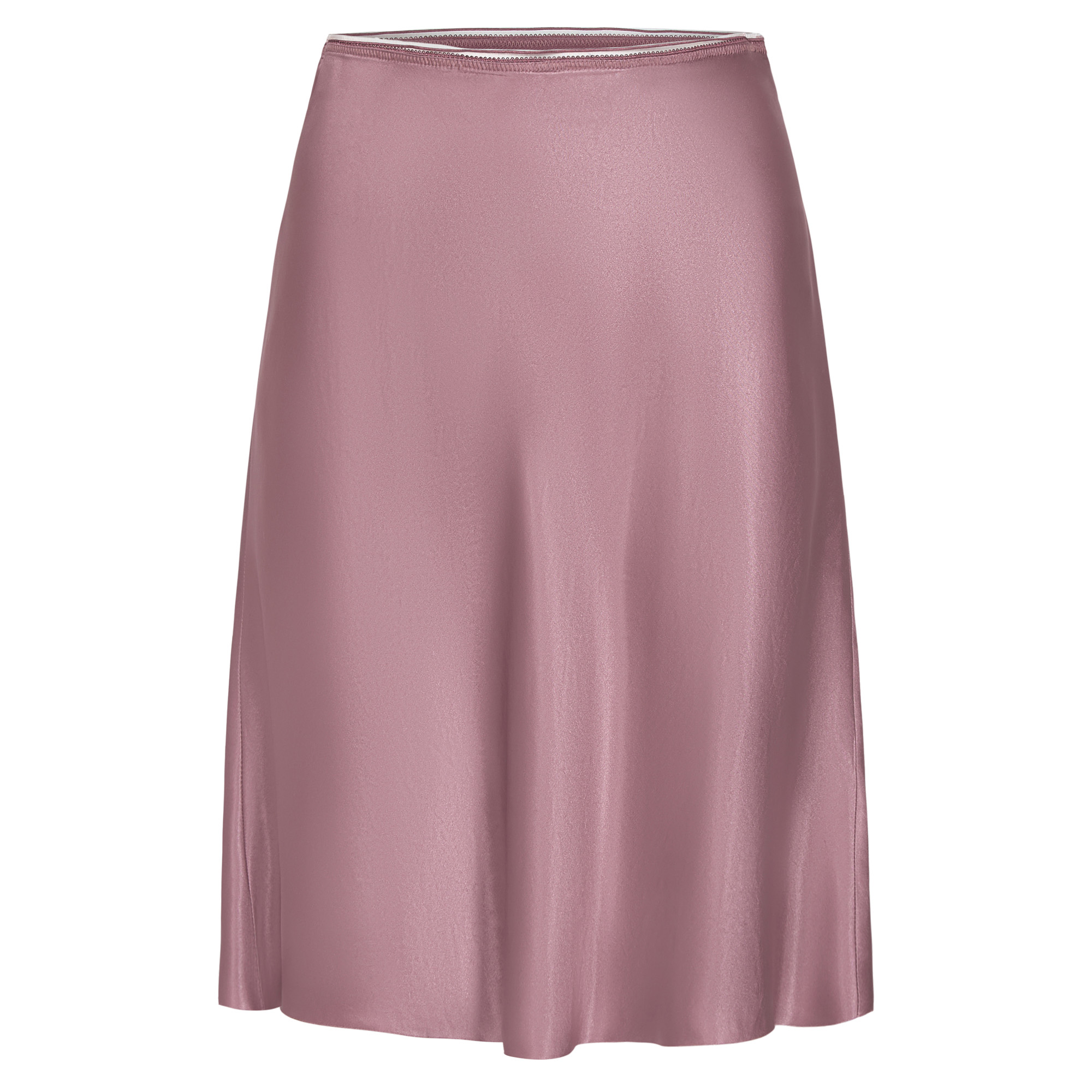 Short Slip Skirt With Lingerie Trim