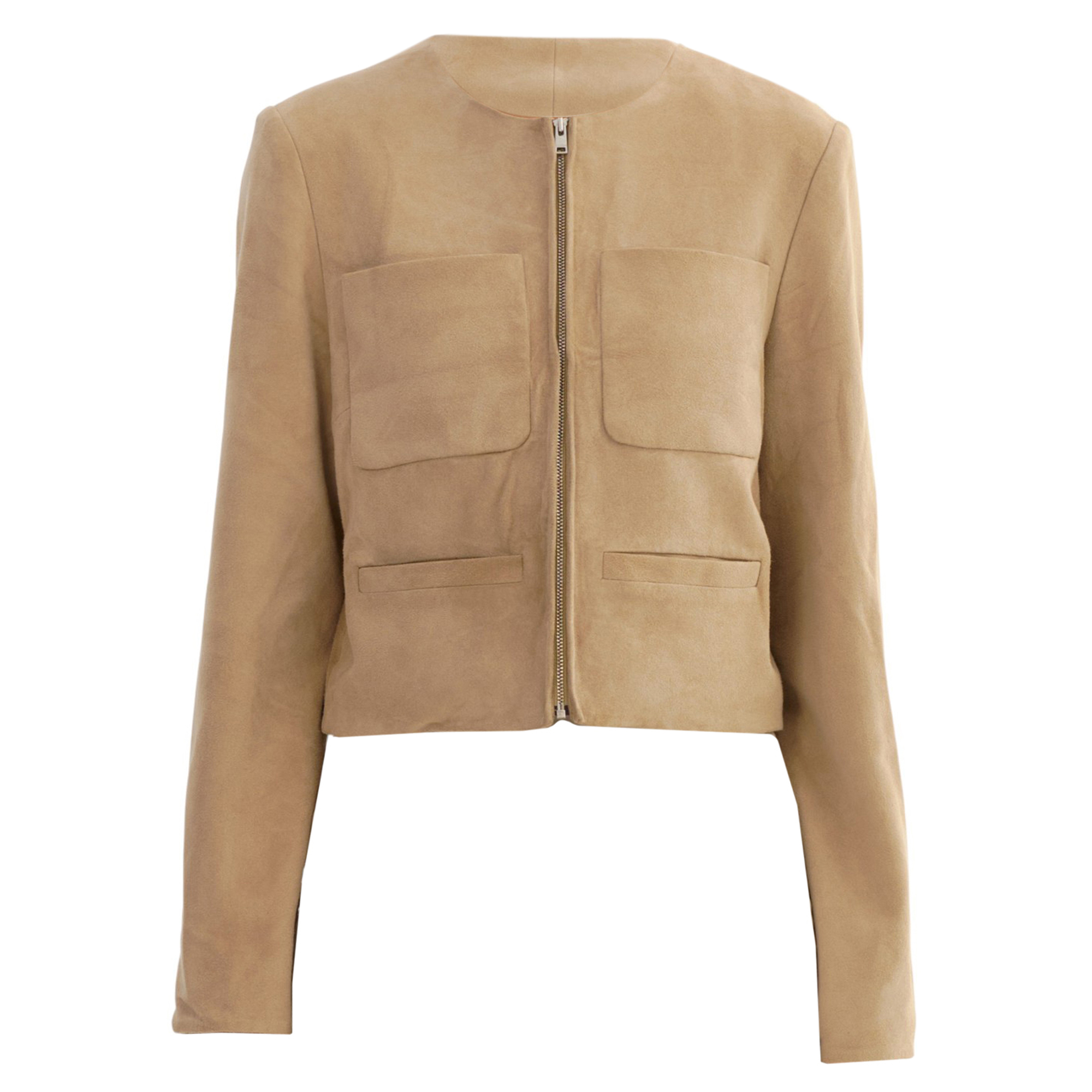 Linette Patch Pocket Suede Jacket