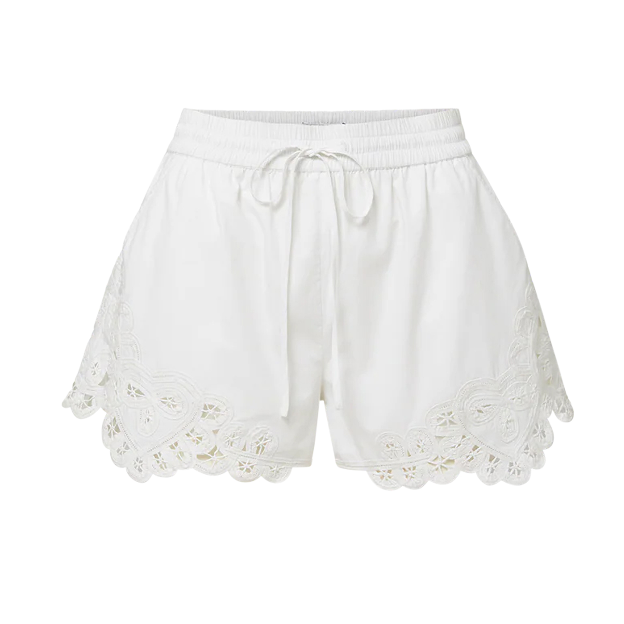 Vilvaldi Lace-Trim Poplin Short