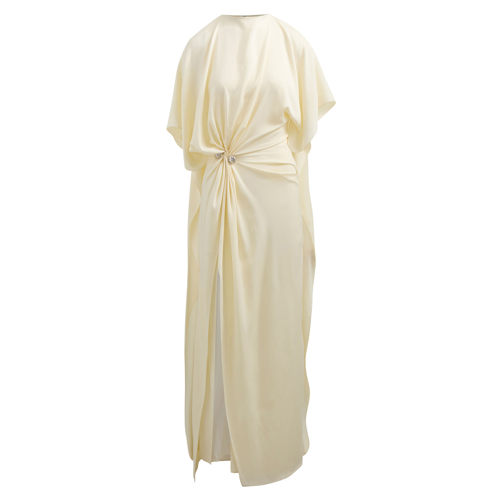 Draped Dress With Cuff Link Hardware