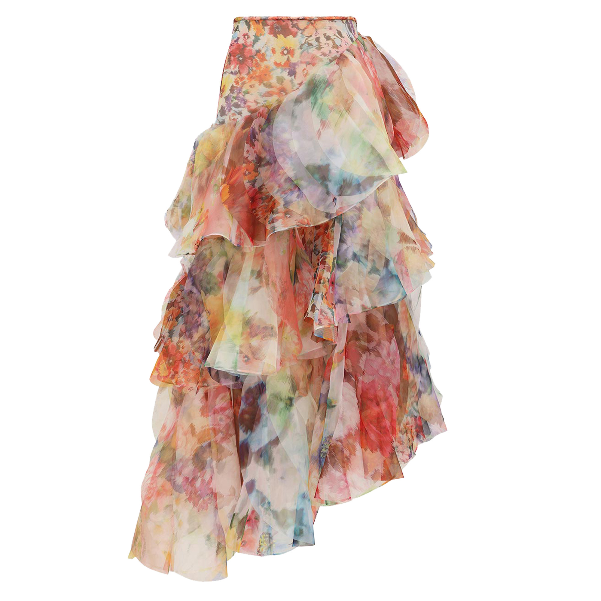 Luna Fanned Maxi Skirt