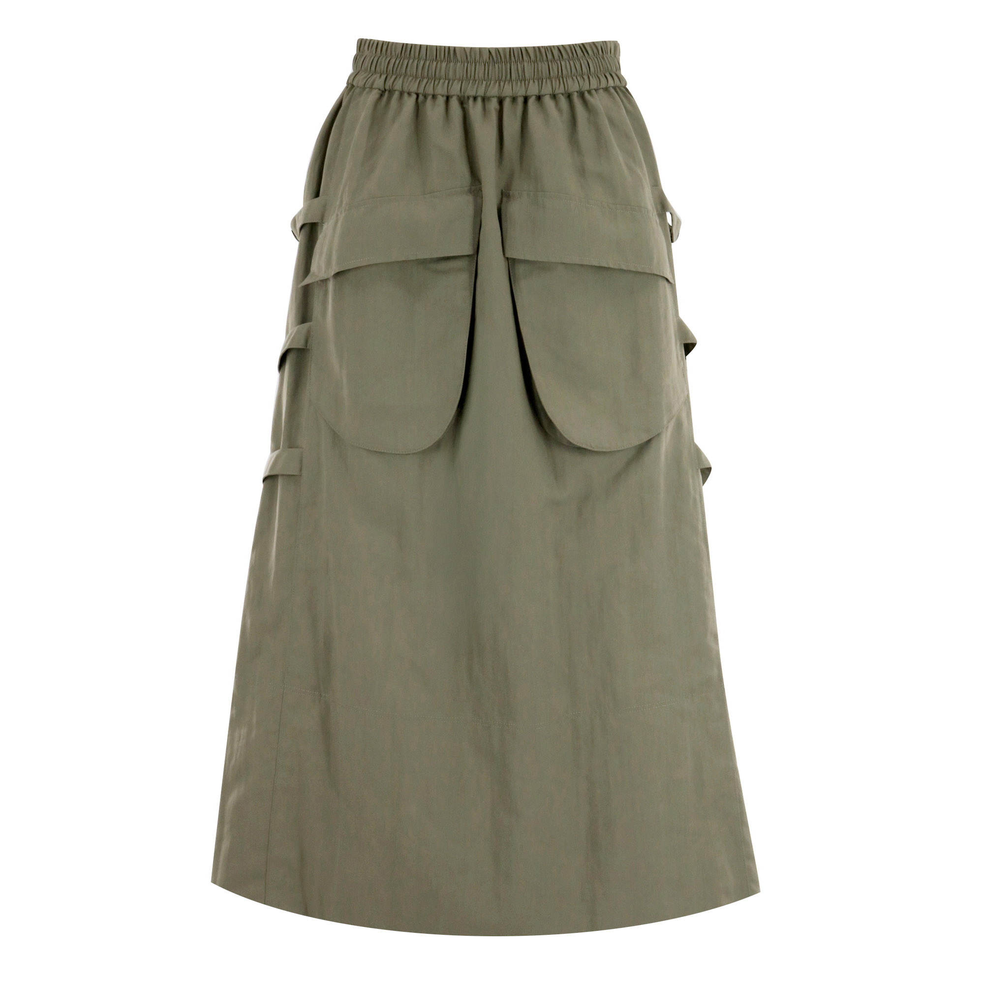 Pull On Midi Skirt