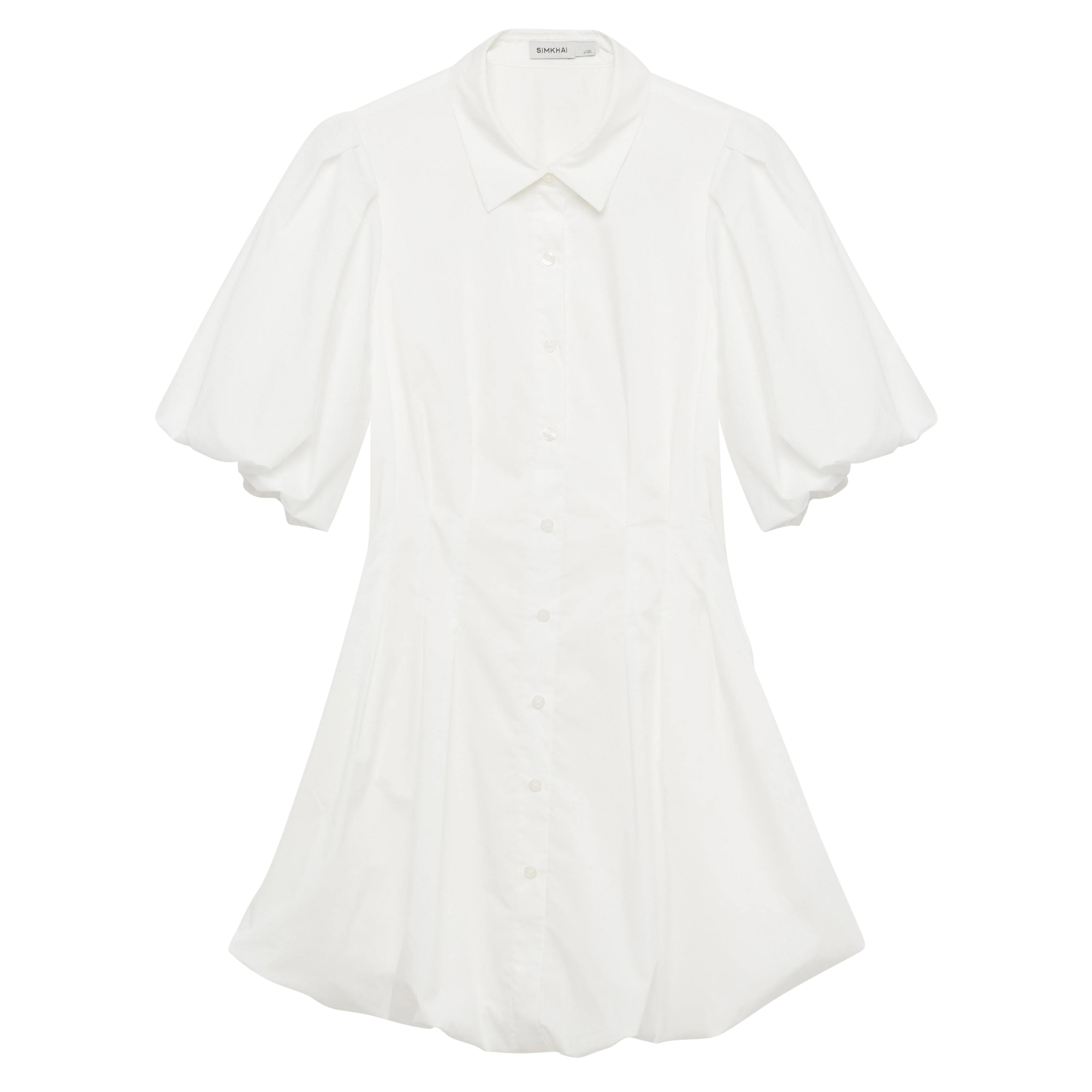 Cleo Balloon Sleeve Pintuck Mini Dress