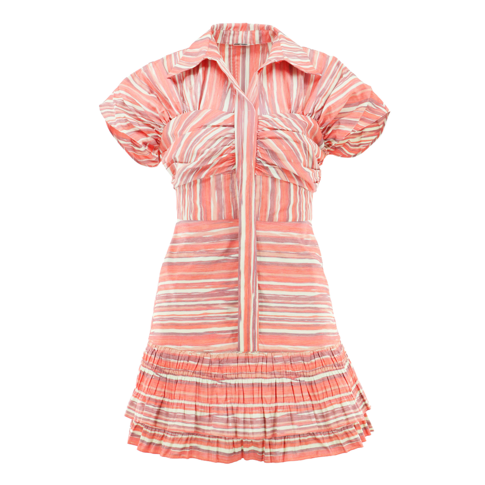 Lara Short Sleeve Ruched Mini Dress