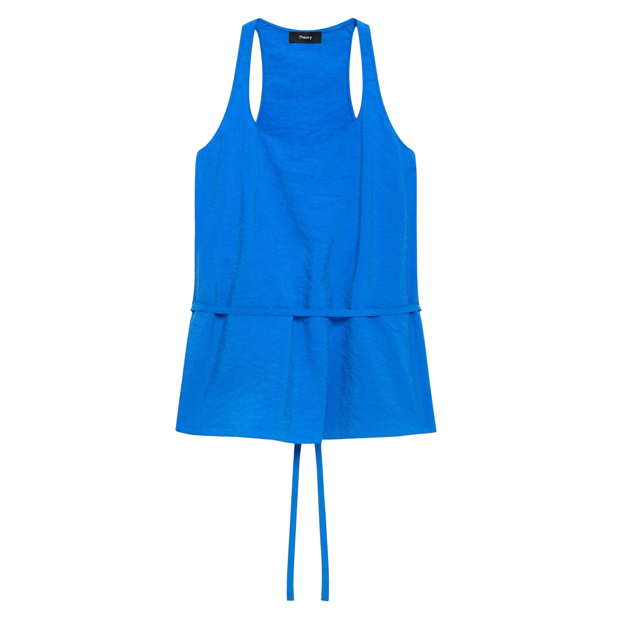 Belted Halter Top in Relaxed Silk