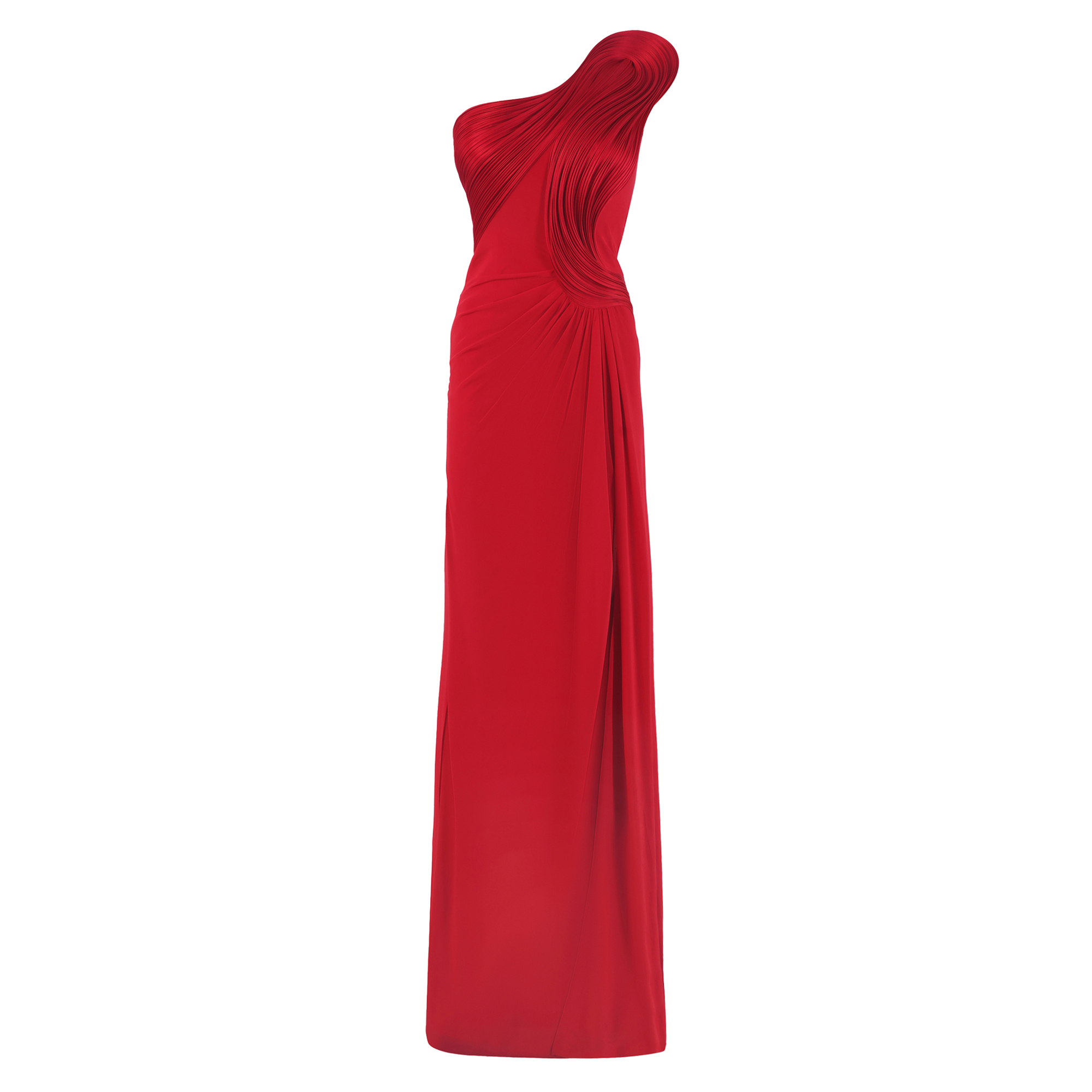 Ember One Shoulder Silk Dress
