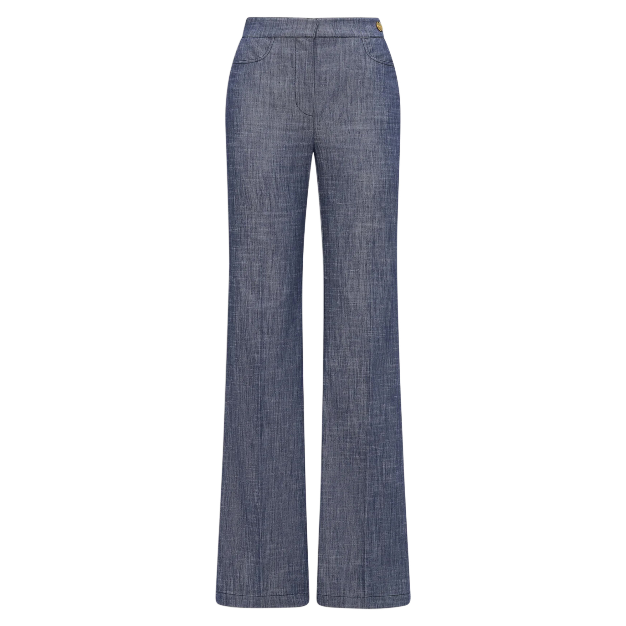 Tonne High Rise Denim Flare Trouser