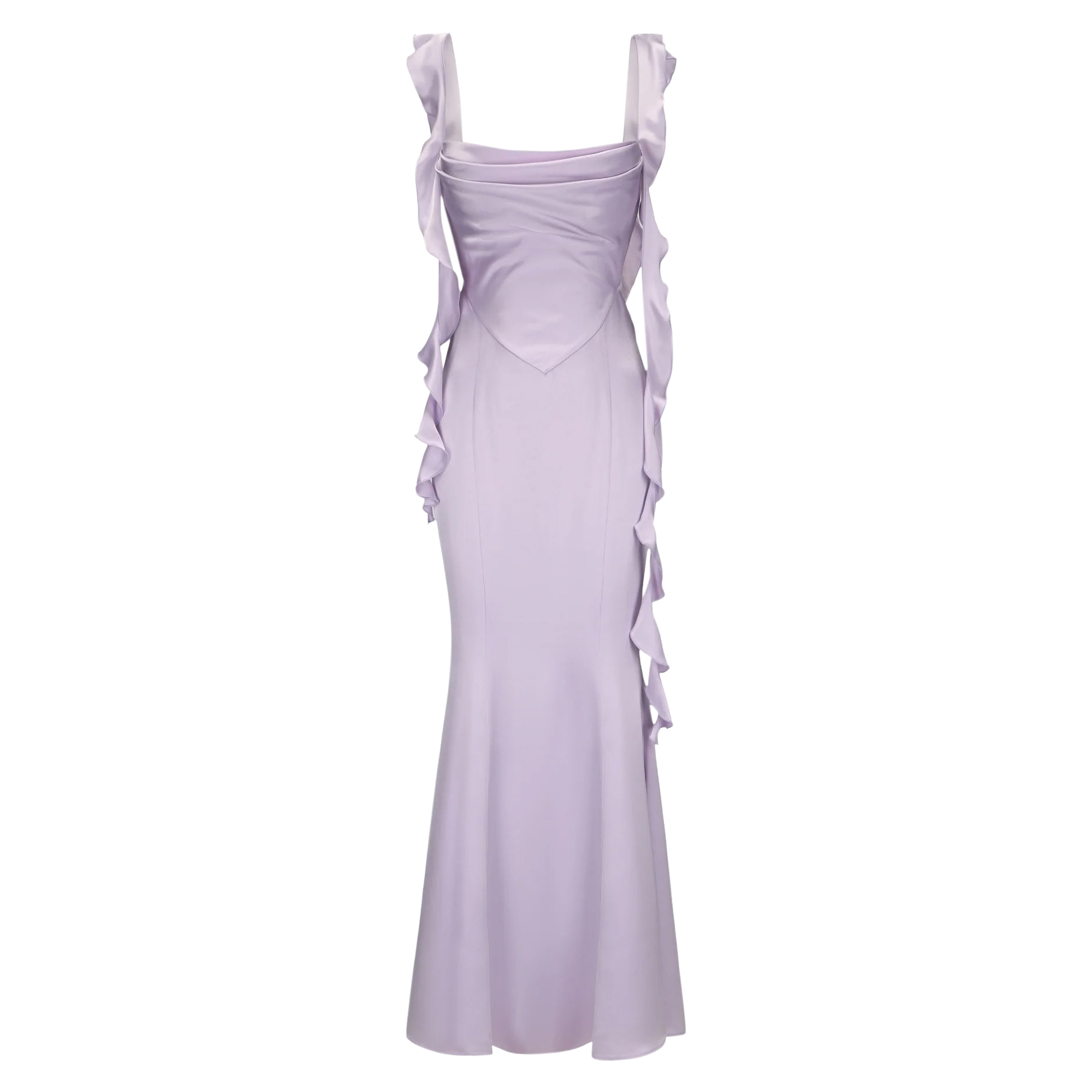 Caroline Sleeveless Satin Maxi Dress