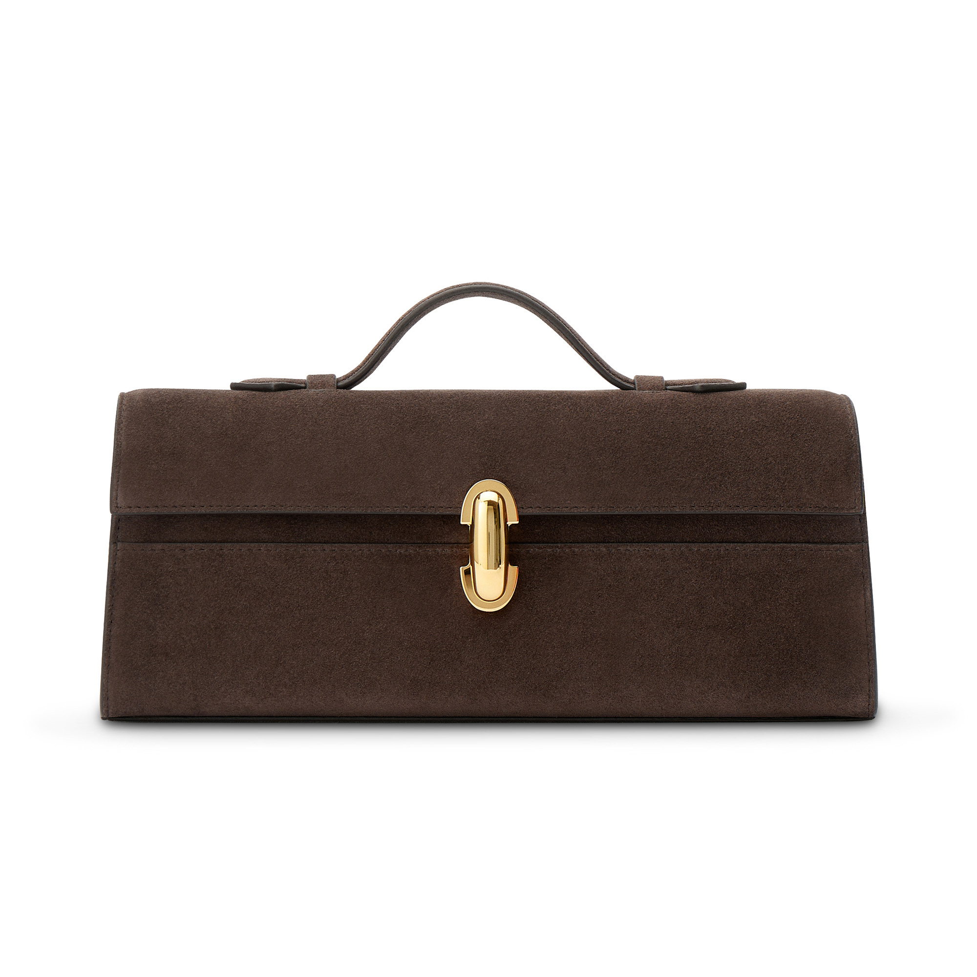 Slim Symmetry Pochette In Suede