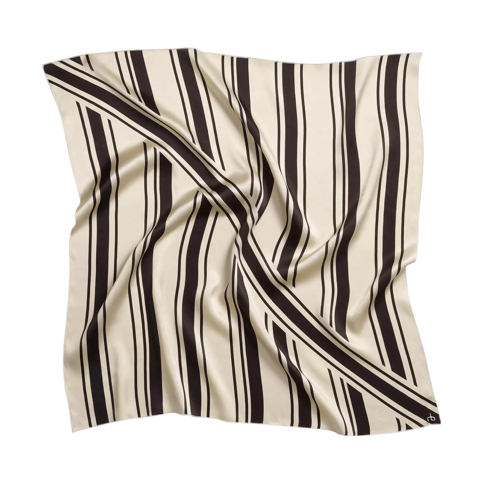 Gia Striped Italian Silk Scarf