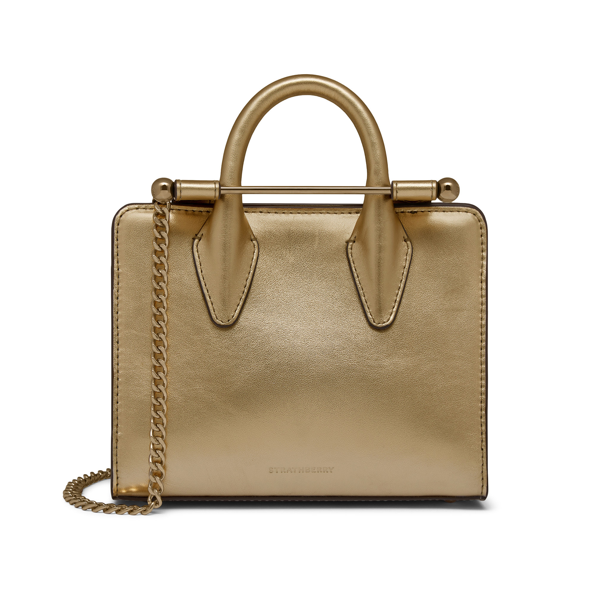 Metallic Foil Leather Nano Tote